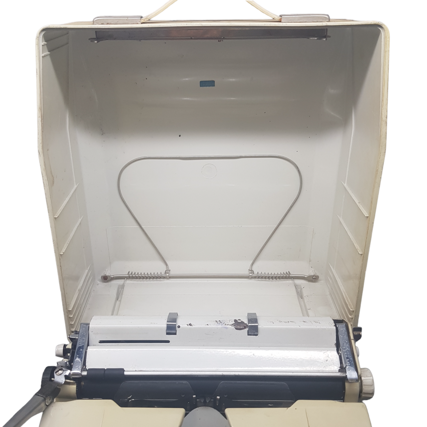 Image of Hermes 3000 Typewriter. Big Portable Typewriter. Swiss Made. Available from universaltypewritercompany.in