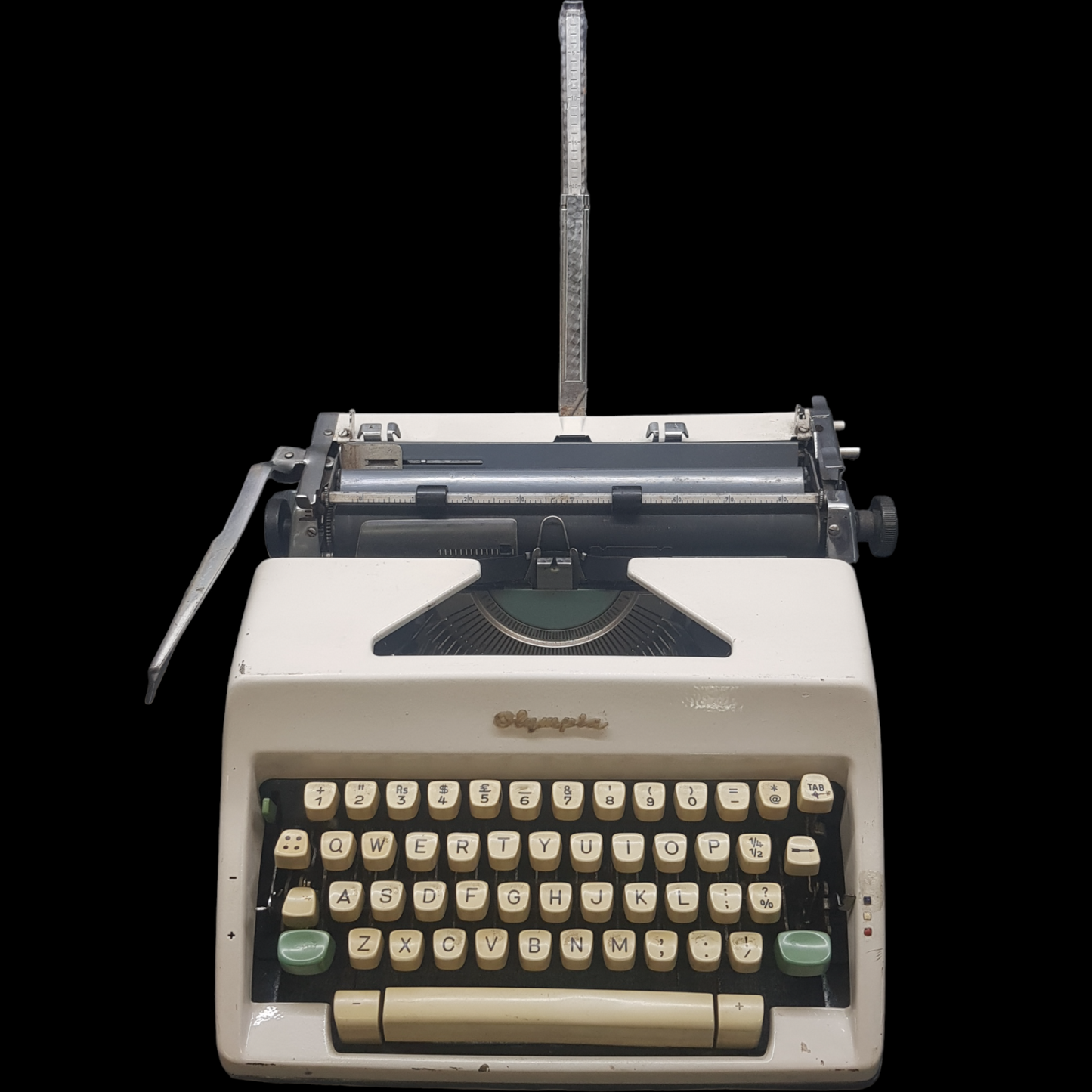 Image of Olympia SM Model Typewriter. Big Portable Typewriter. . Made in Germany. Available from universaltypewritercompany.in.