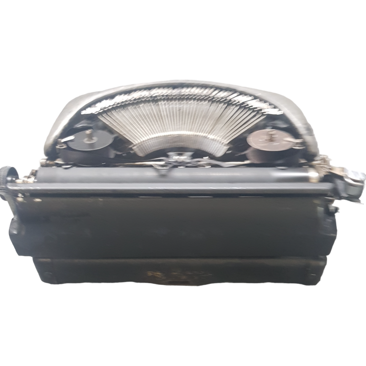 Image of Remington 5 Model Typewriter. A mid Size Portable Typewriter. Made in the USA. Available from Universal Typewriter Company.