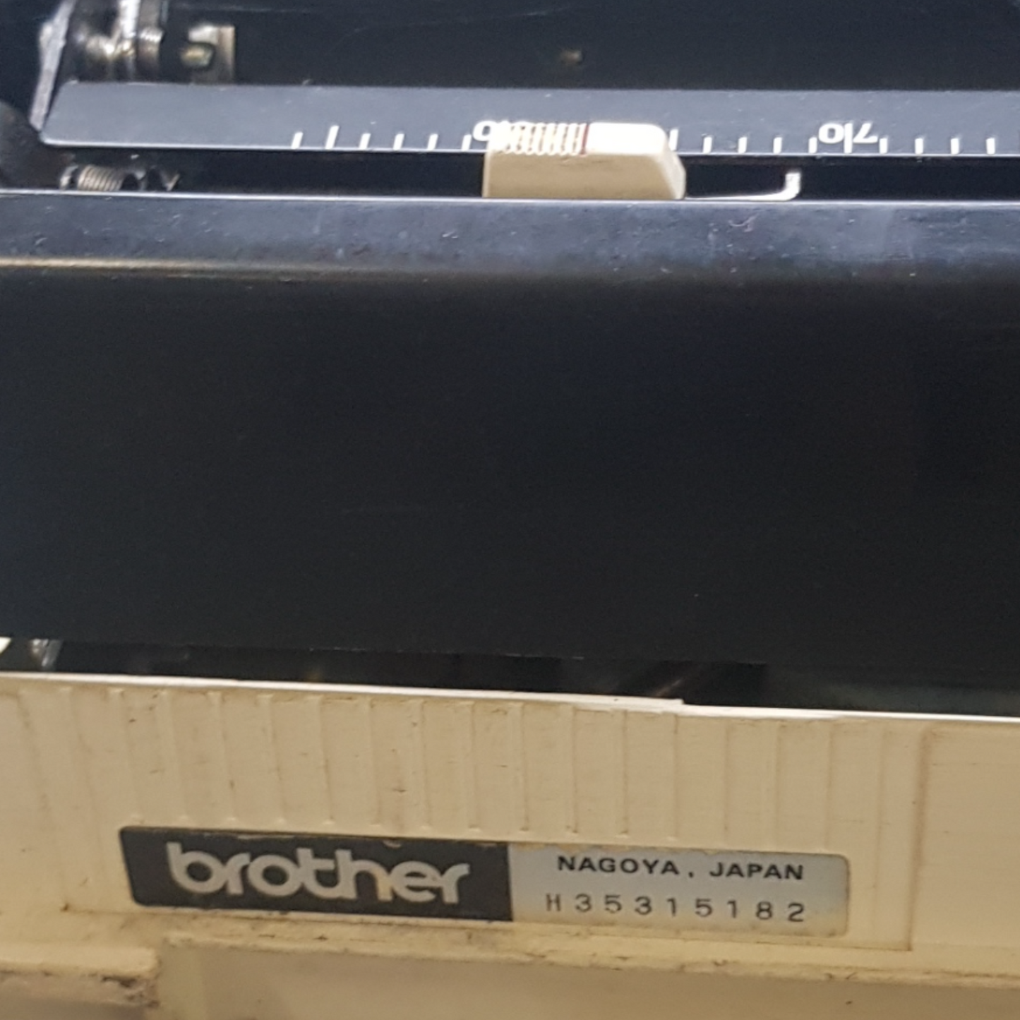 Image of Brother 760 TR Typewriter. Portable Typewriter. Fibre Body with TAB. Made in Japan. Available from universaltypewritercompany.in.