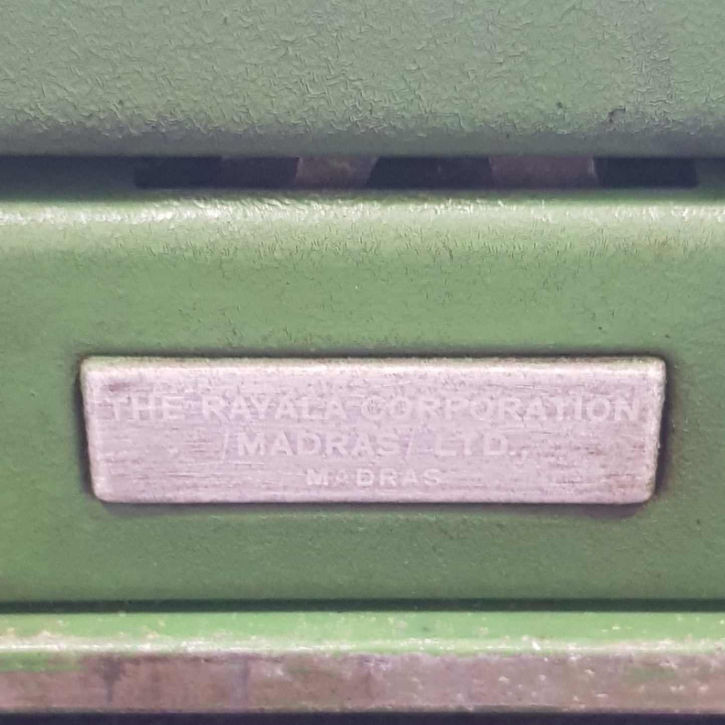 Image of Halda Typewriter. A Rare Portable Typewriter. Assembled in India. Available from Universal Typewriter Company.