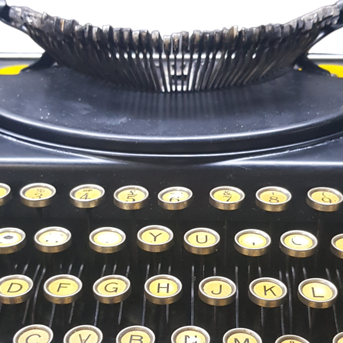 Image of Remington Mode 2 Lifting Typewriter. A Rare Antique Century old Metal Keyring Portable Typewriter. Made in the USA. Available from Universal Typewriter Company.