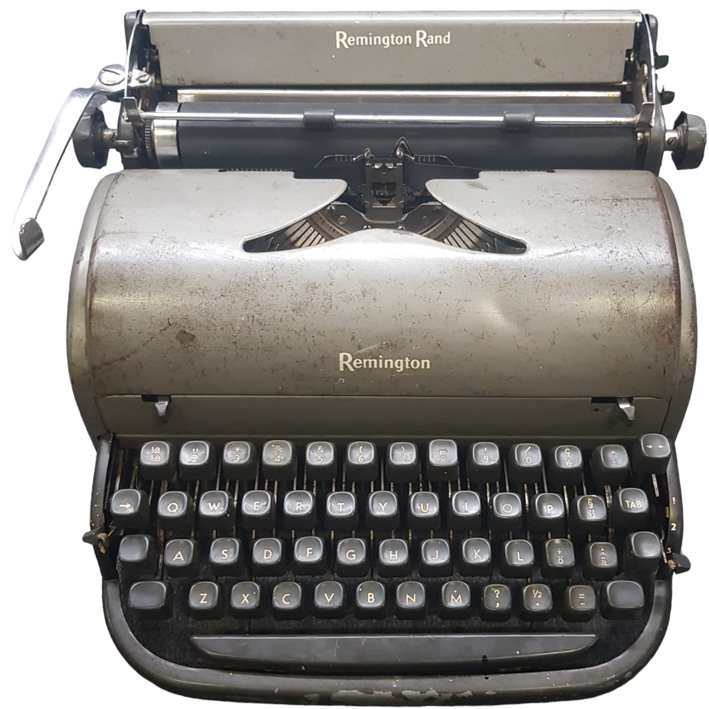 Image of Remington Personal Typewriter. A mid Size Portable Typewriter. Made in the USA. Available from Universal Typewriter Company.