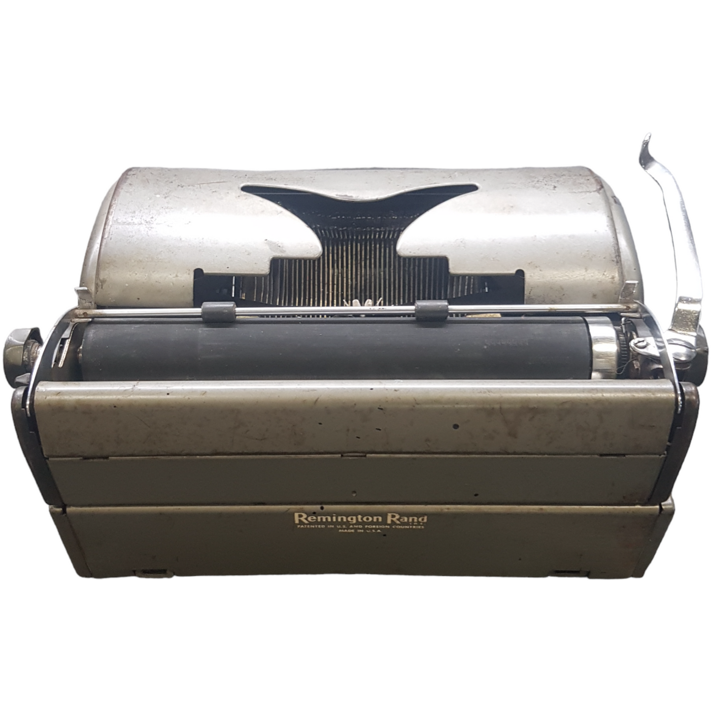 Image of Remington Personal Typewriter. A mid Size Portable Typewriter. Made in the USA. Available from Universal Typewriter Company.