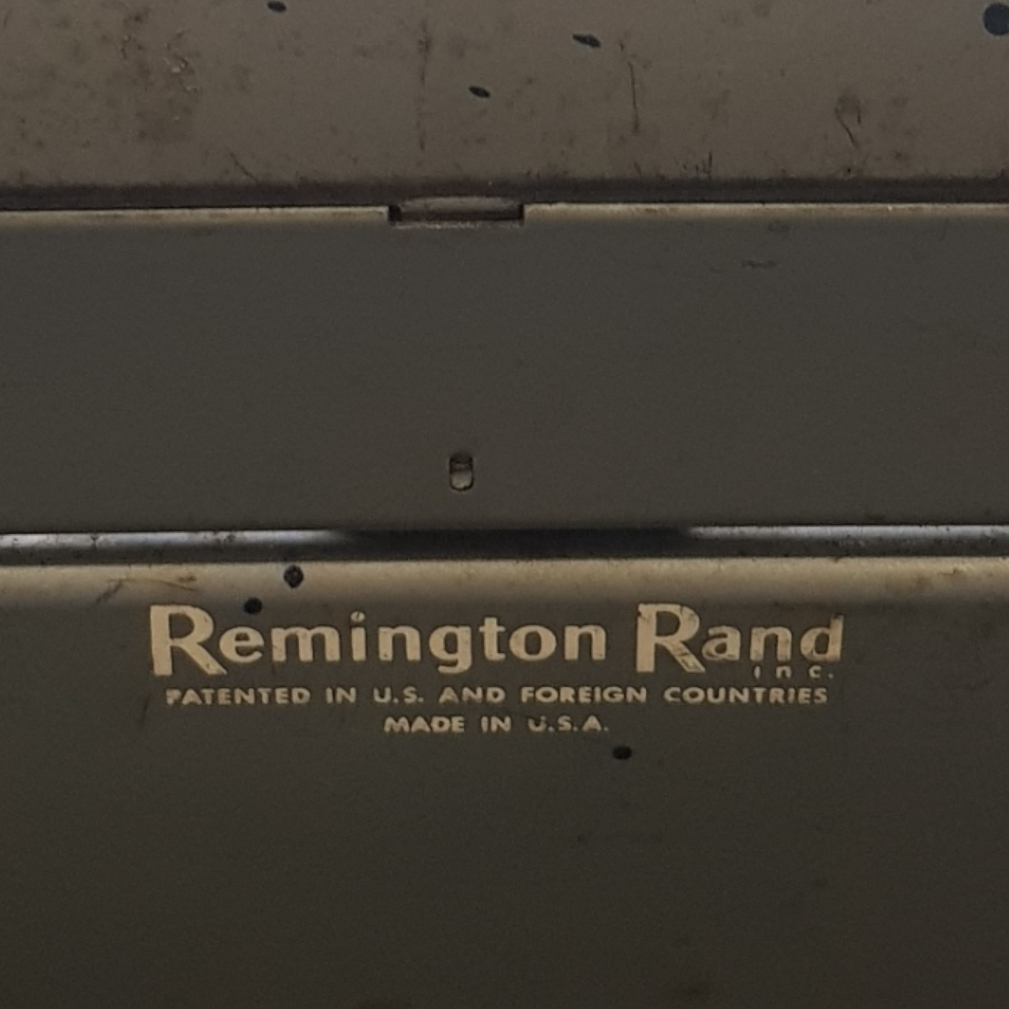 Image of Remington Personal Typewriter. A mid Size Portable Typewriter. Made in the USA. Available from Universal Typewriter Company.