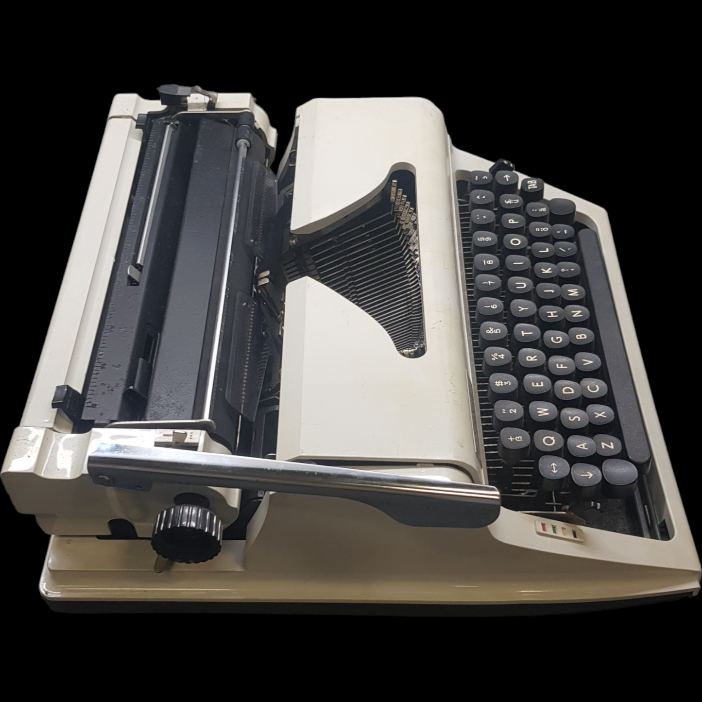 Image of Erika Model 42 Typewriter. Fibre body. Made in Germany. Available from universaltypewritercompany.in.