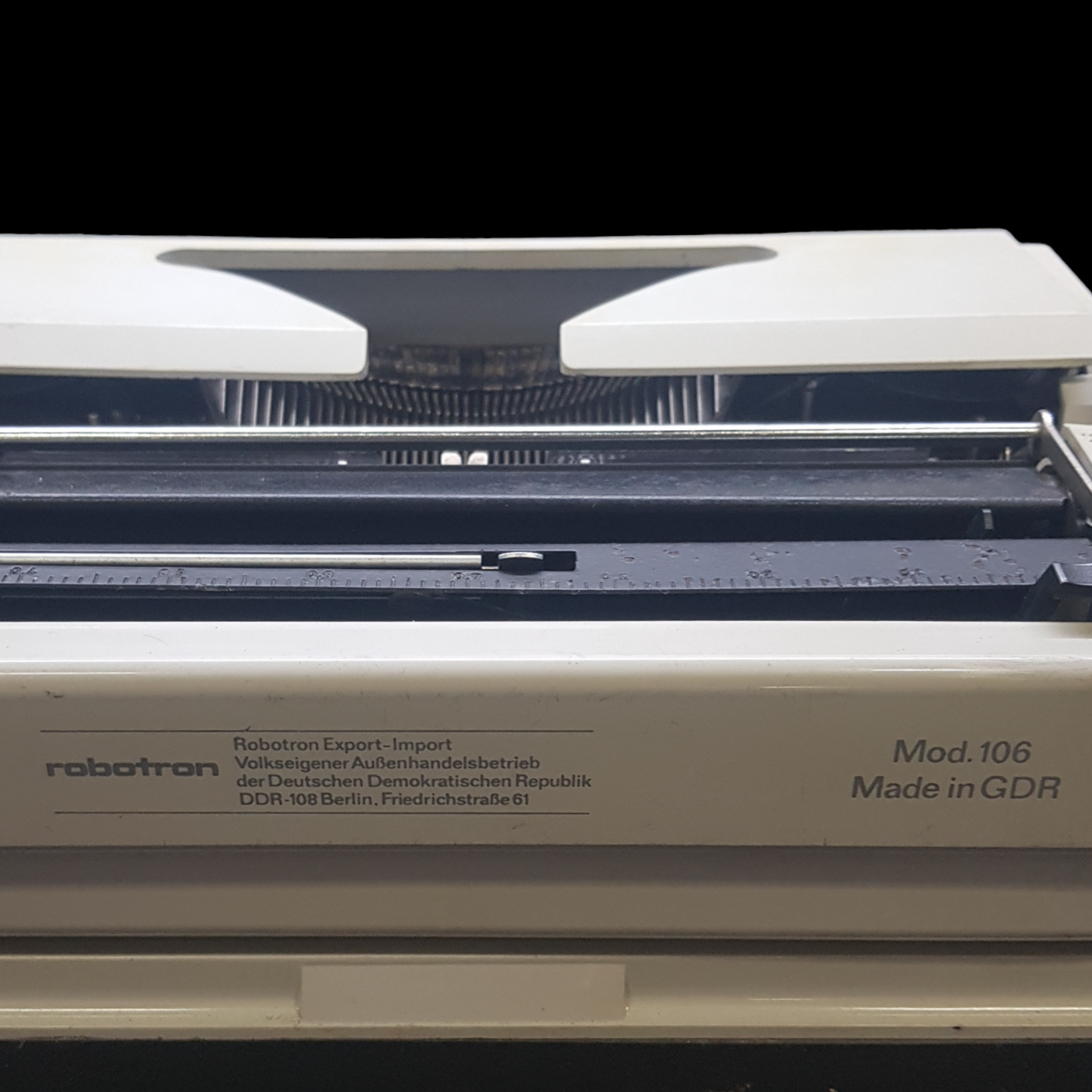 Image of Erika Model 42 Typewriter. Fibre body. Made in Germany. Available from universaltypewritercompany.in.
