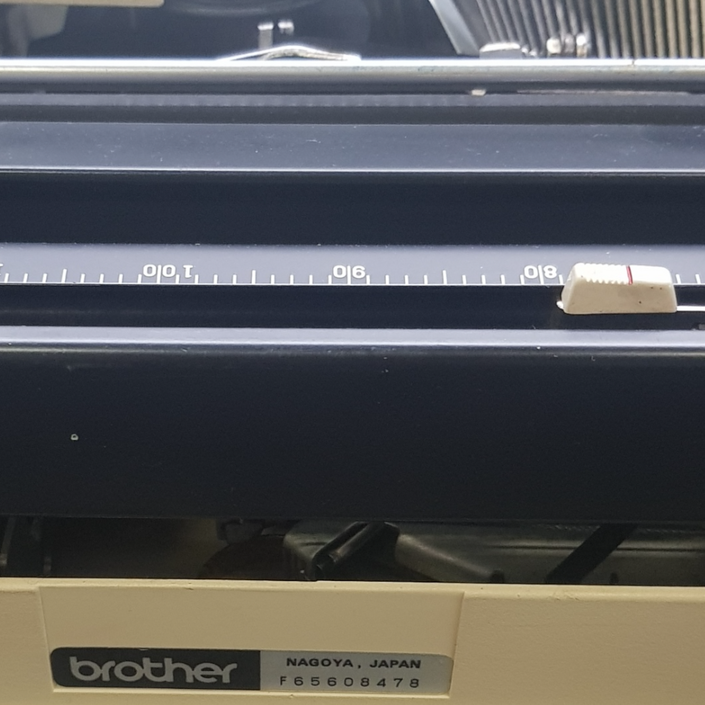 Image of Brother 562 TR Typewriter. Portable Typewriter. Fibre Body with TAB. Made in Japan. Available from universaltypewritercompany.in.