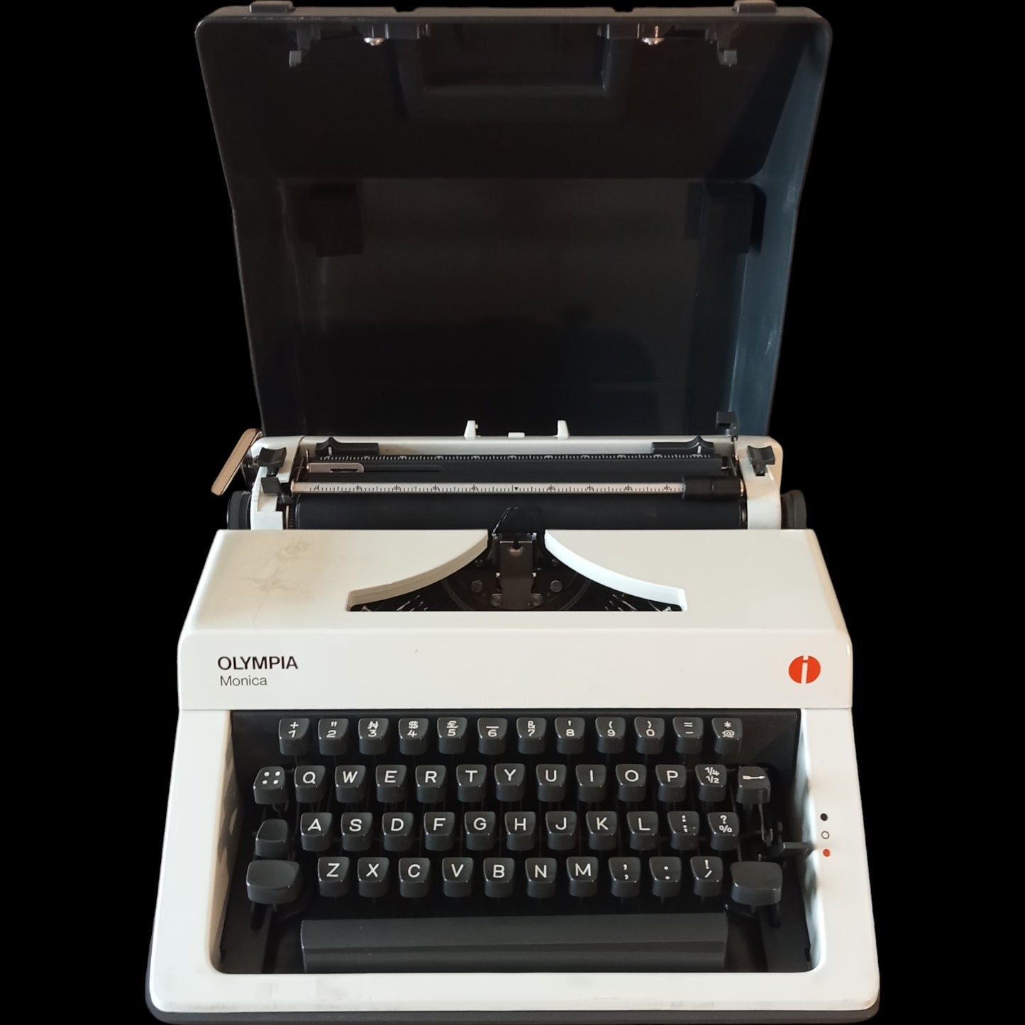 Image of Olympia Monica Typewriter. Available from universaltypewritercompany.in