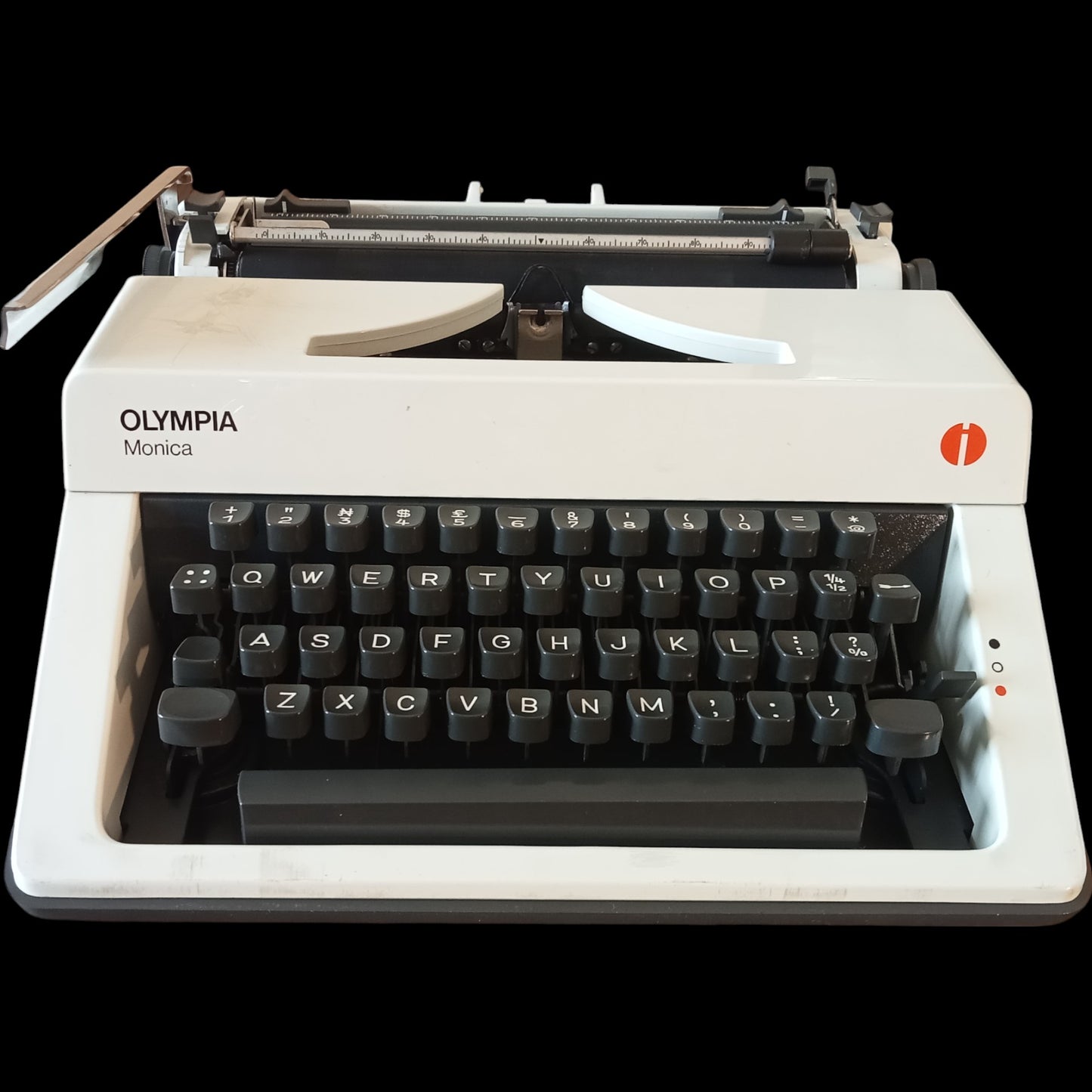Image of Olympia Monica Typewriter. Available from universaltypewritercompany.in