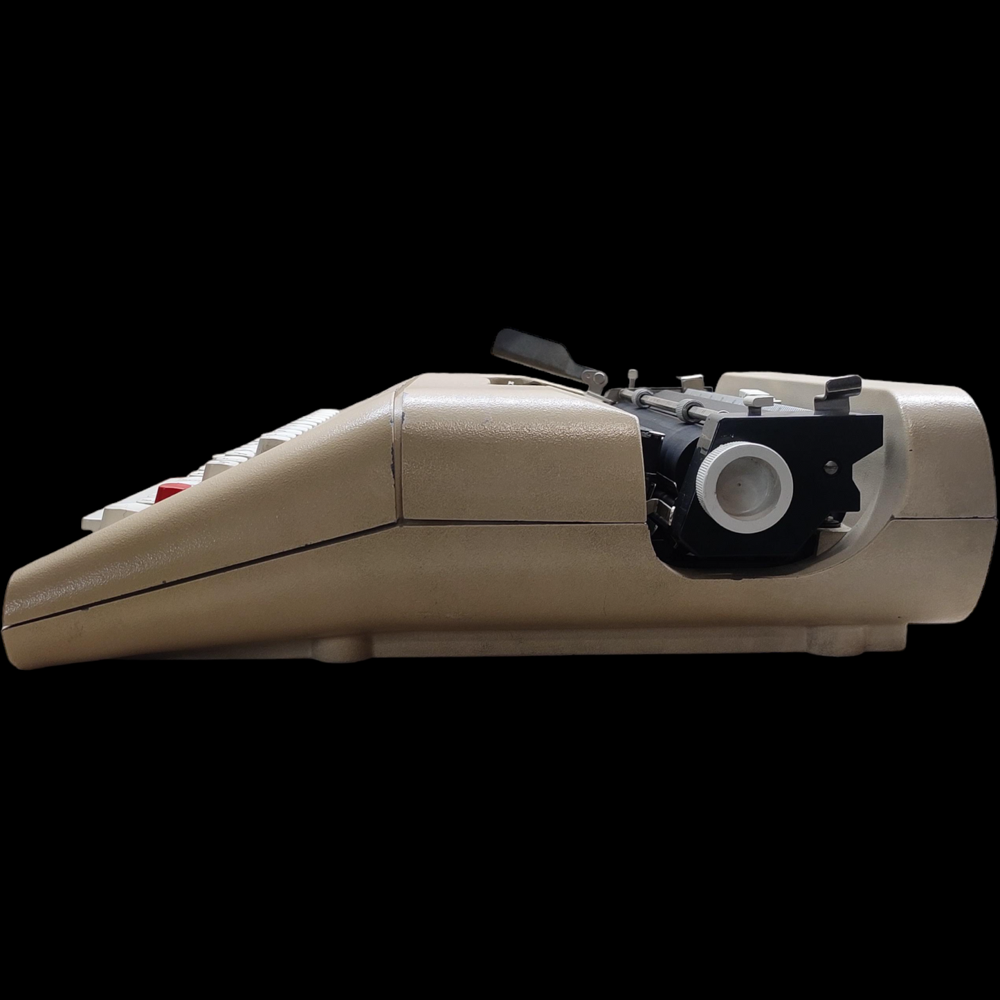 Image of Olivetti Lettera 35 Typewriter. Portable Typewriter. Made in Europe. Available with cover. Available from universaltypewritercompany.in