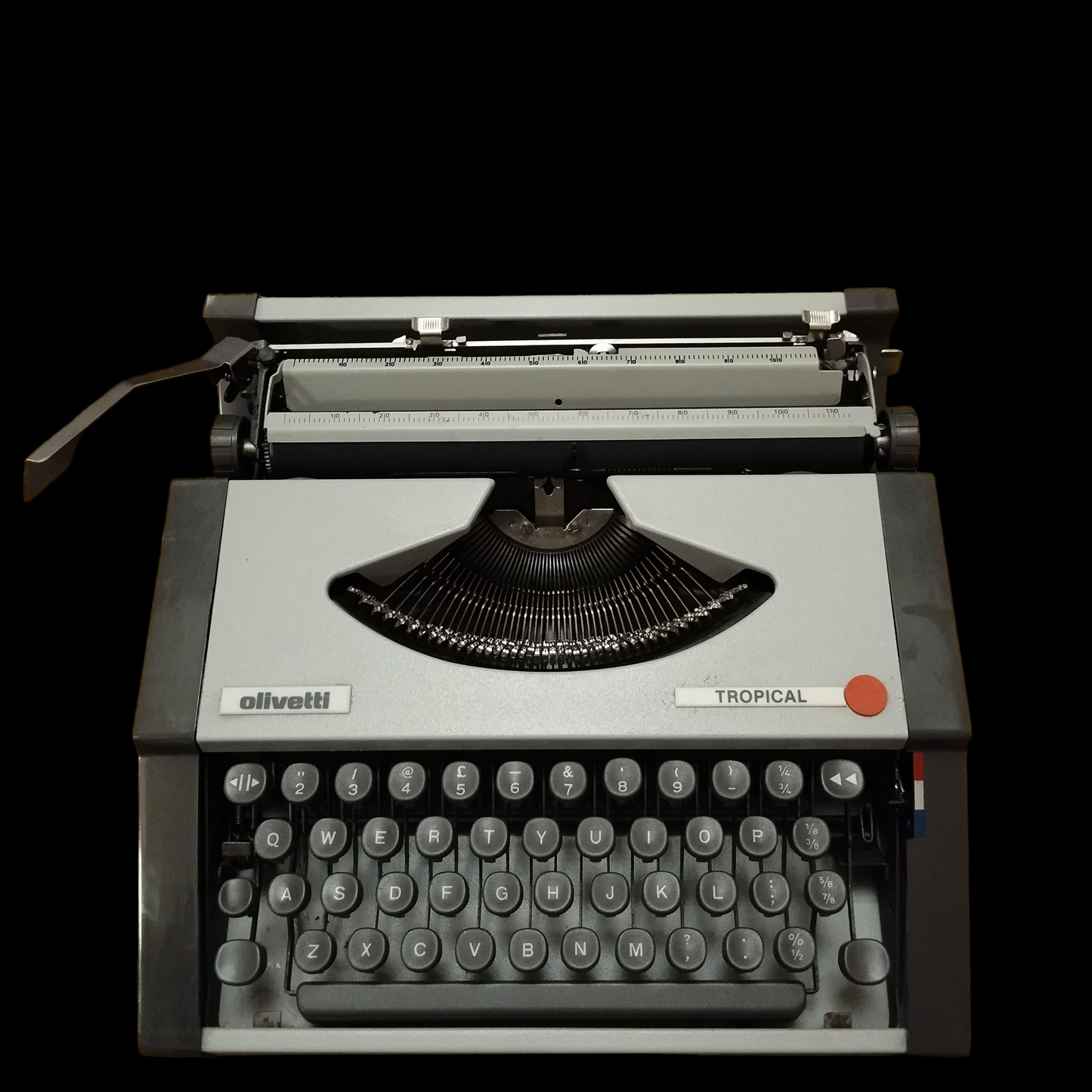 Image of Olivetti Tropical Typewriter. Available from universaltypewritercompany.in