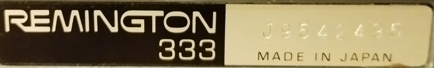 Image of Remington 333 Sperry Rand Typewriter. Available from universaltypewritercompany.in
