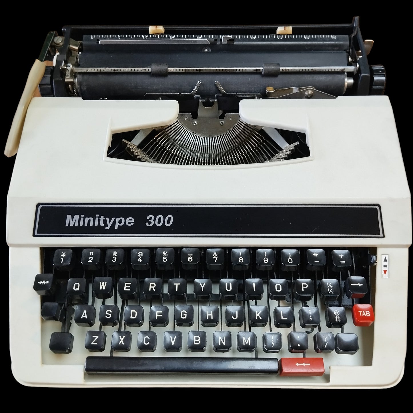 Image of Minitype 300 Typewriter. Available from universaltypewritercompany.in