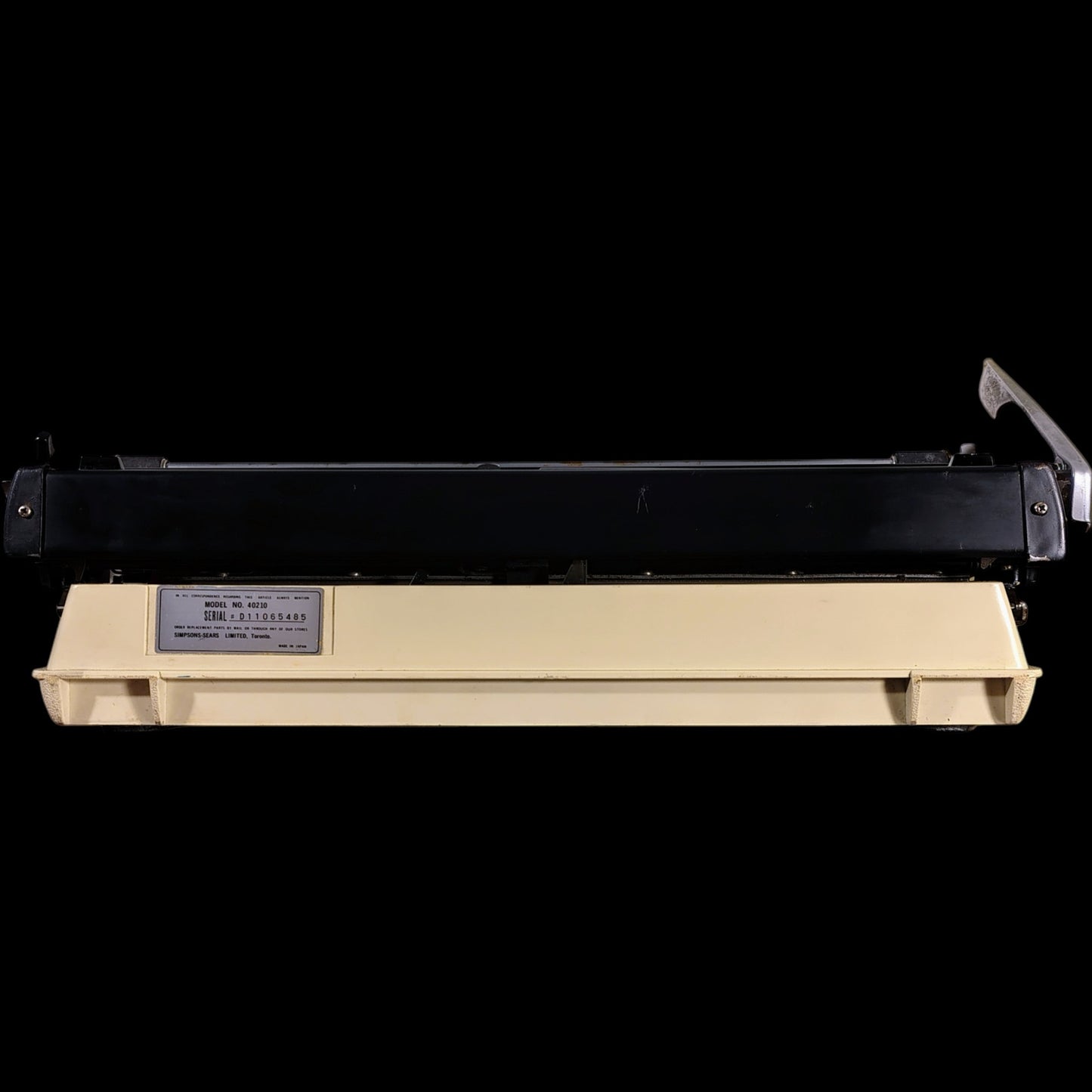 Image of Sears Portable Typewriter. Available from universaltypewritercompany.in