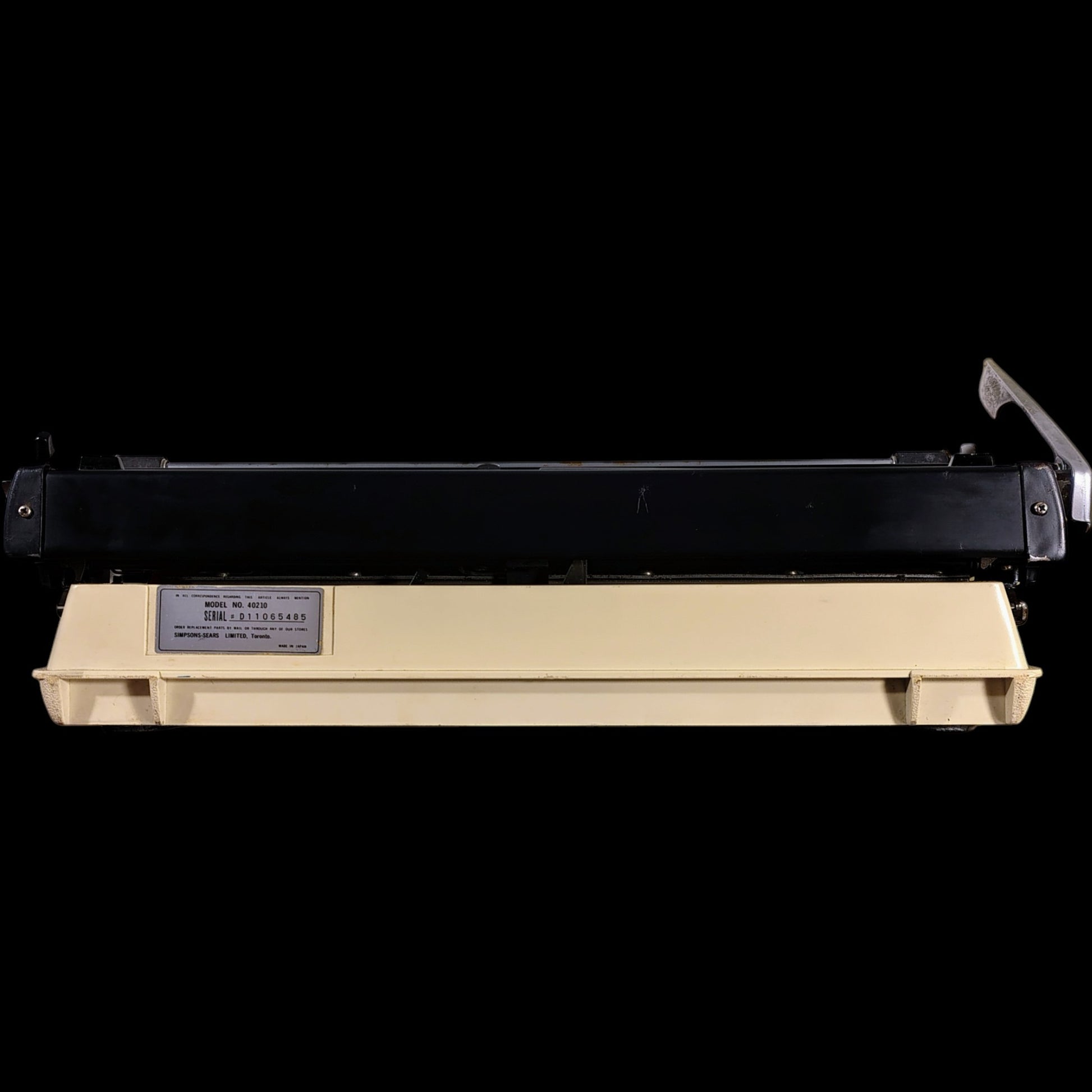 Image of Sears Portable Typewriter. Available from universaltypewritercompany.in