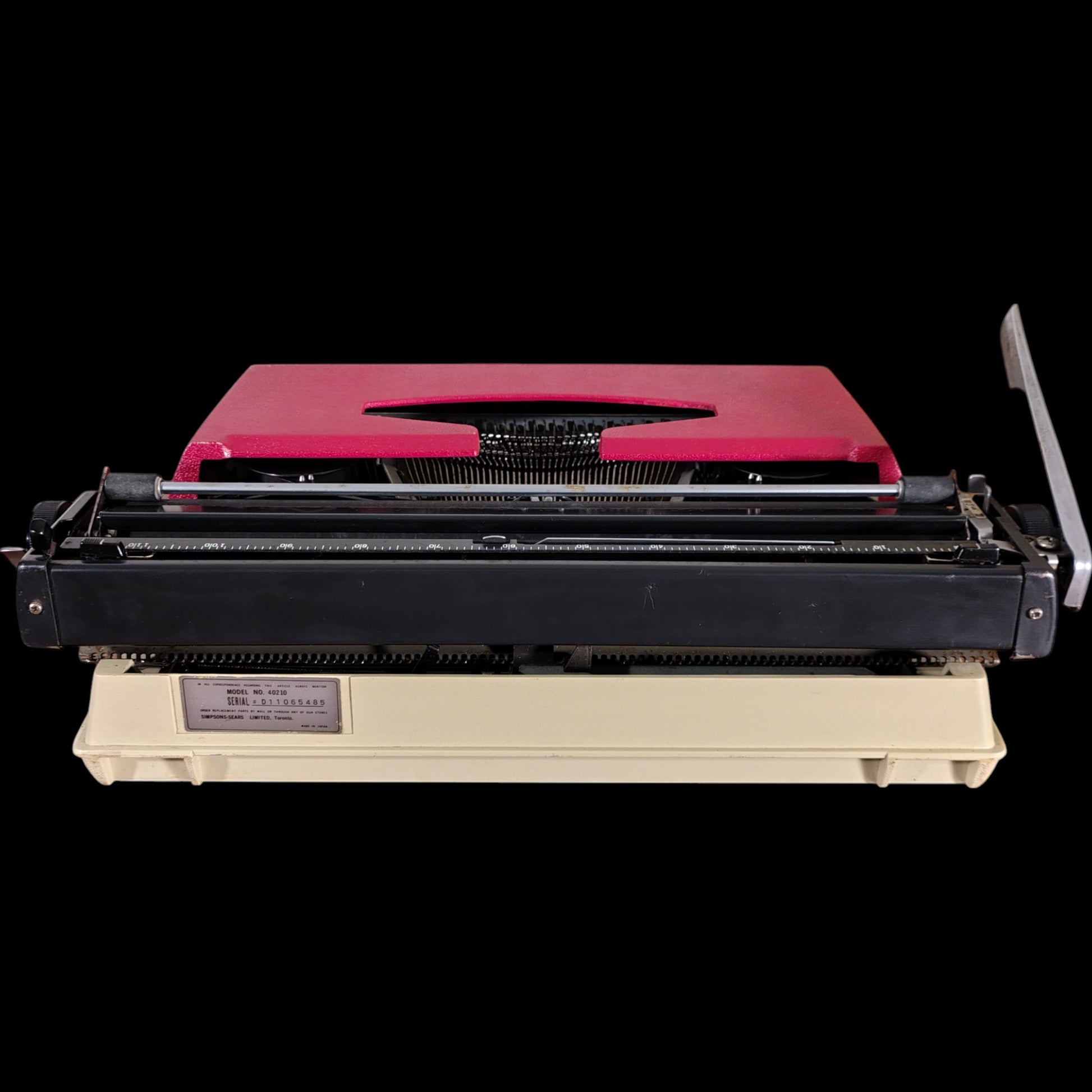 Image of Sears Portable Typewriter. Available from universaltypewritercompany.in