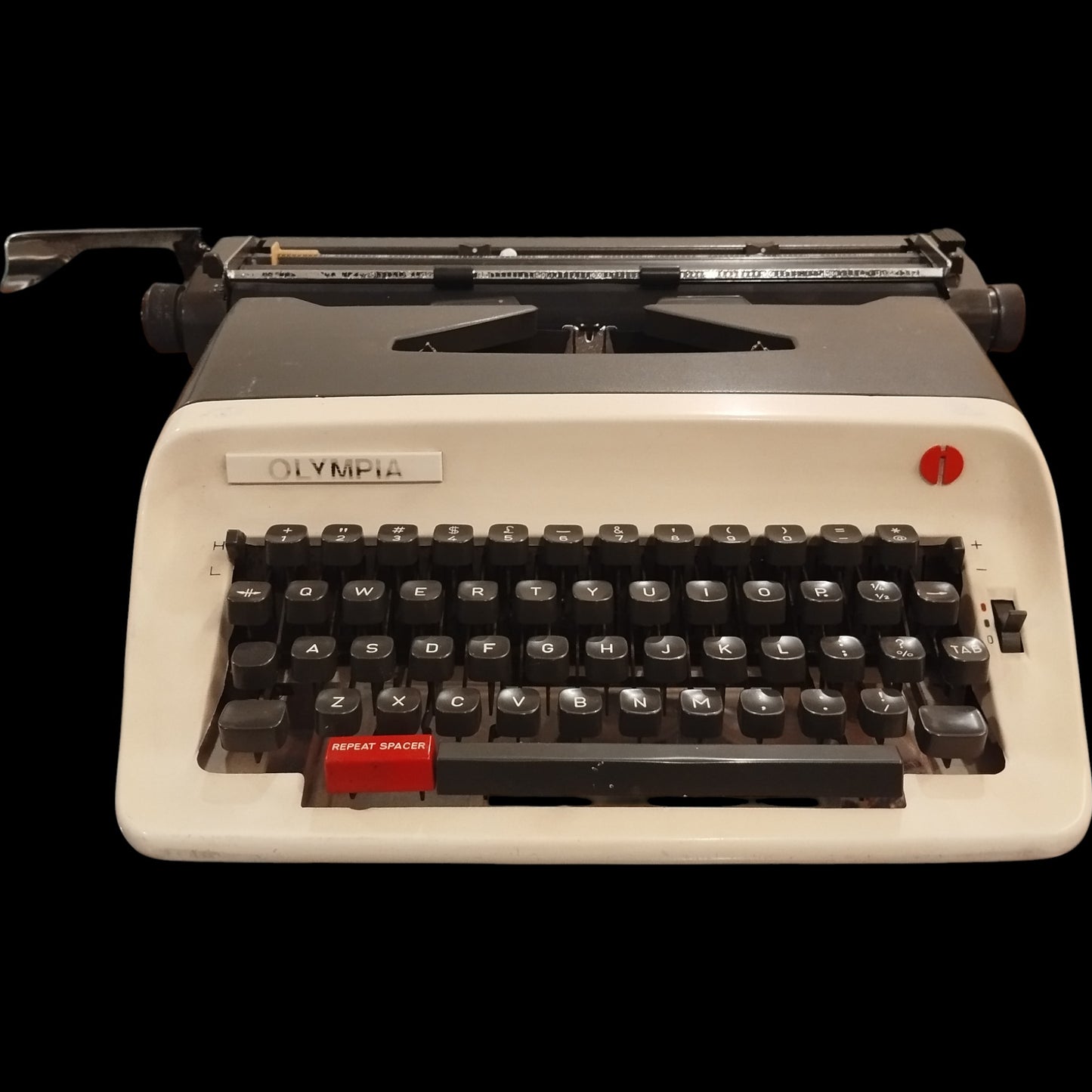 Image of Olympia - 12 inch Roller Landscape Mode - Typewriter. Available from universaltypewritercompany.in