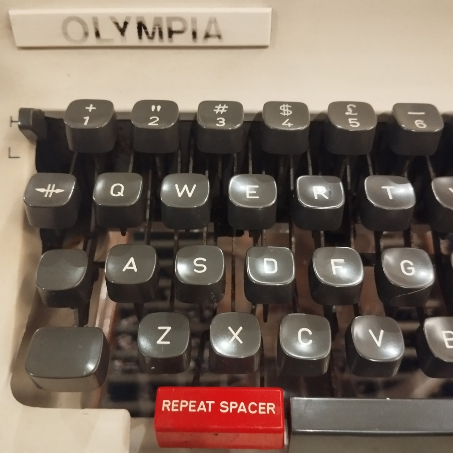 Image of Olympia - 12 inch Roller Landscape Mode - Typewriter. Available from universaltypewritercompany.in