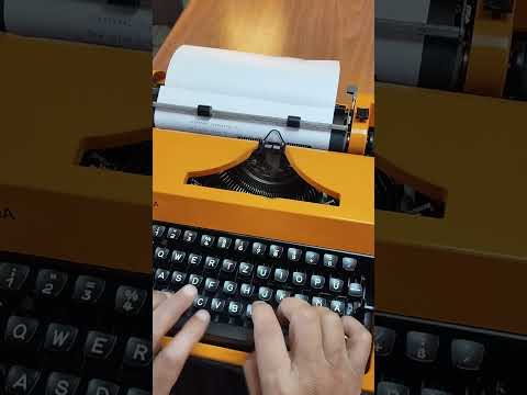 Typing Demonstration Video of Olympia Monica Typewriter. Available from Universal Typewriter Company.