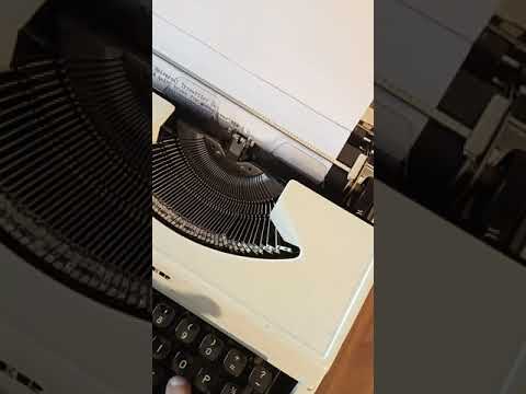 Typing Demonstration Video of Adler Typewriter. Available from universaltypewritercompany.in