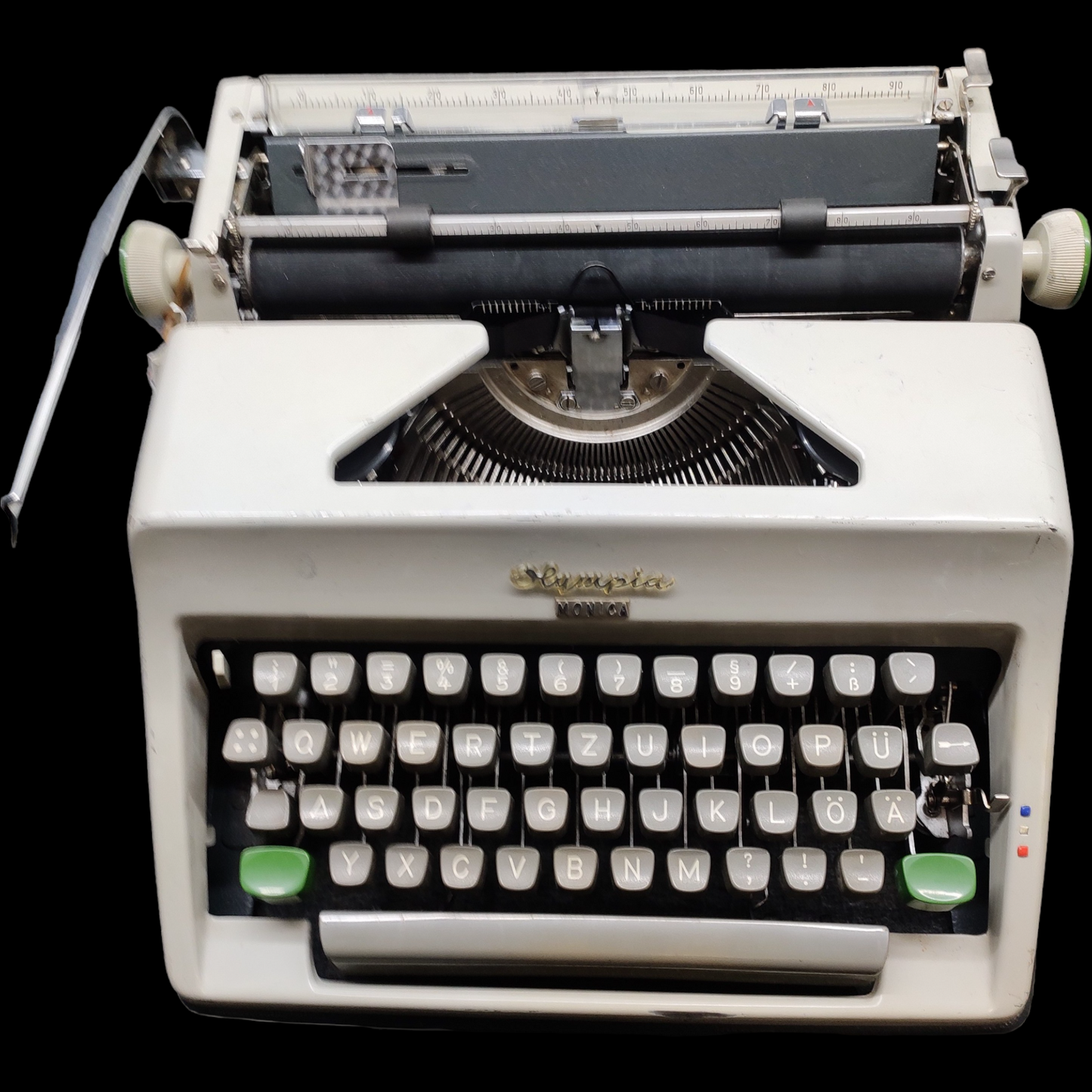 Image of Olympia Monica Typewriter. Available from universaltypewritercompany.in