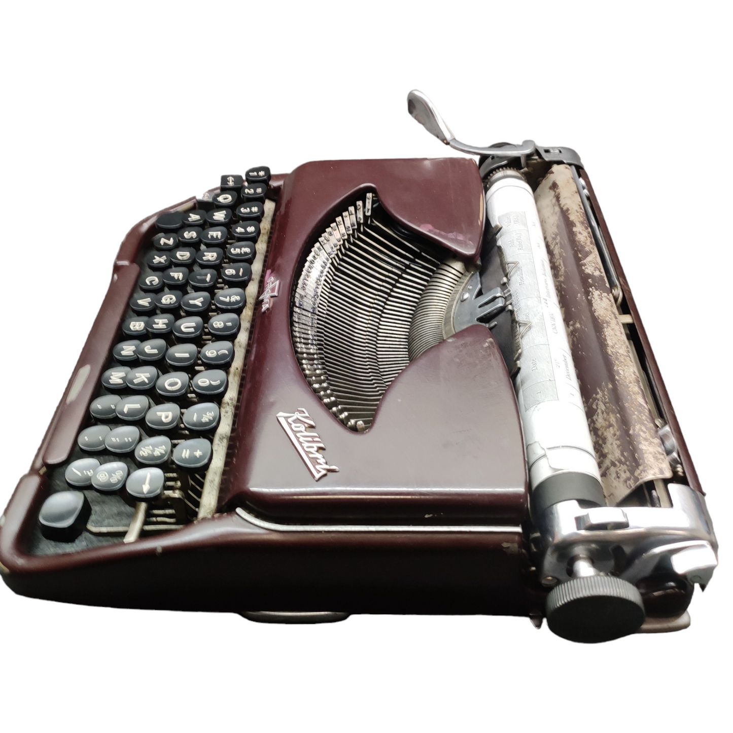 Image of Groma Kolibri Typewriter. Available from universaltypewritercompany.in