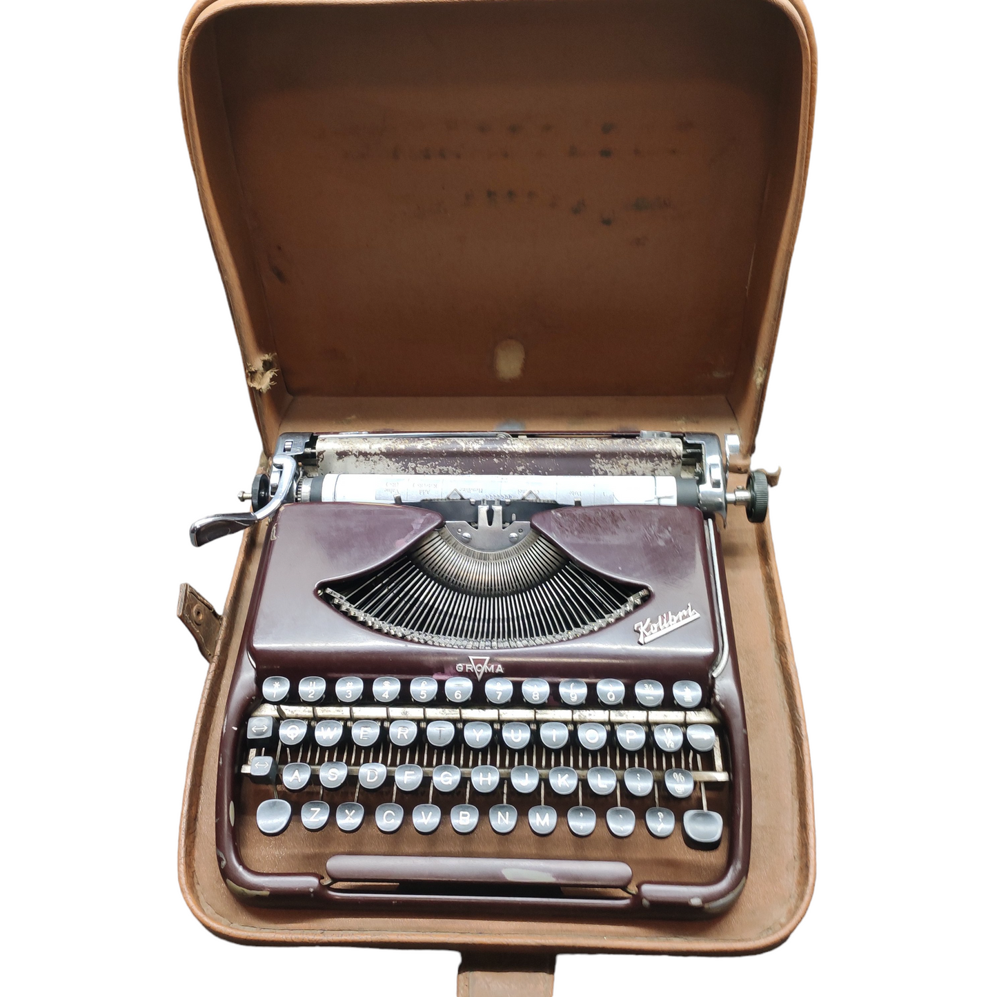 Image of Groma Kolibri Typewriter. Available from universaltypewritercompany.in