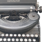 Image of Remington Noiseless Vintage Typewriter. A midsize, portable typewriter. Made in the USA with WW-II frame. Available from universaltypewritercompany.in.