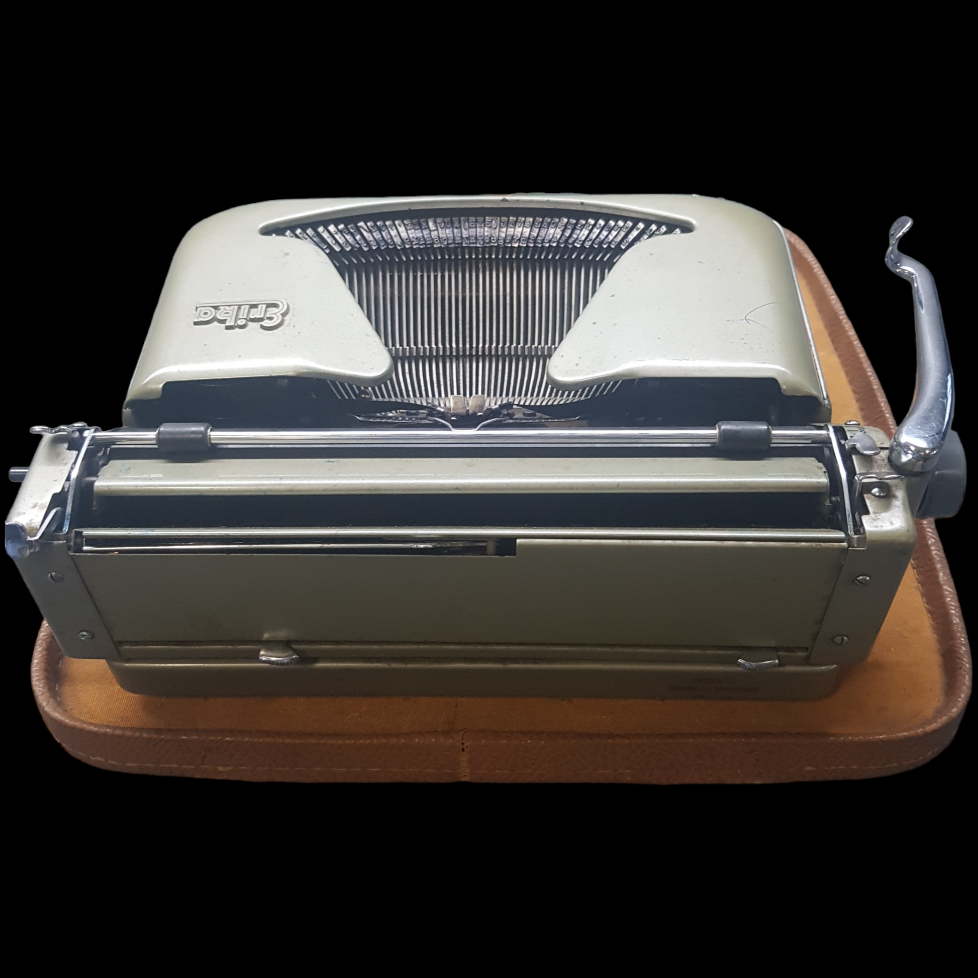 Image of Erika Typewriter. Portable Typewriter. Made in Germany. Available from universaltypewritercompany.in