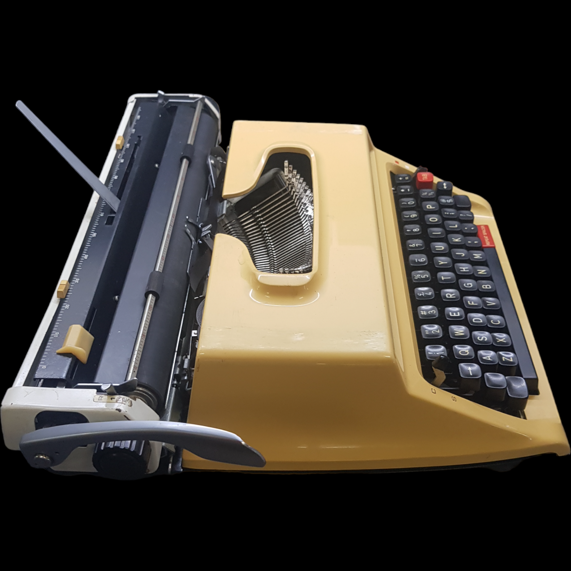 Image of Brother DLX 1613 Typewriter. Portable Typewriter. Fibre Body . Made in Japan. Available from universaltypewritercompany.in