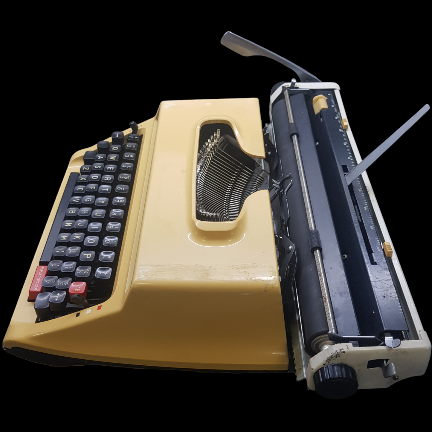 Image of Brother DLX 1613 Typewriter. Portable Typewriter. Fibre Body . Made in Japan. Available from universaltypewritercompany.in
