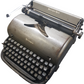 Image of Remington Personal Typewriter. A mid Size Portable Typewriter. Made in the USA. Available from Universal Typewriter Company.