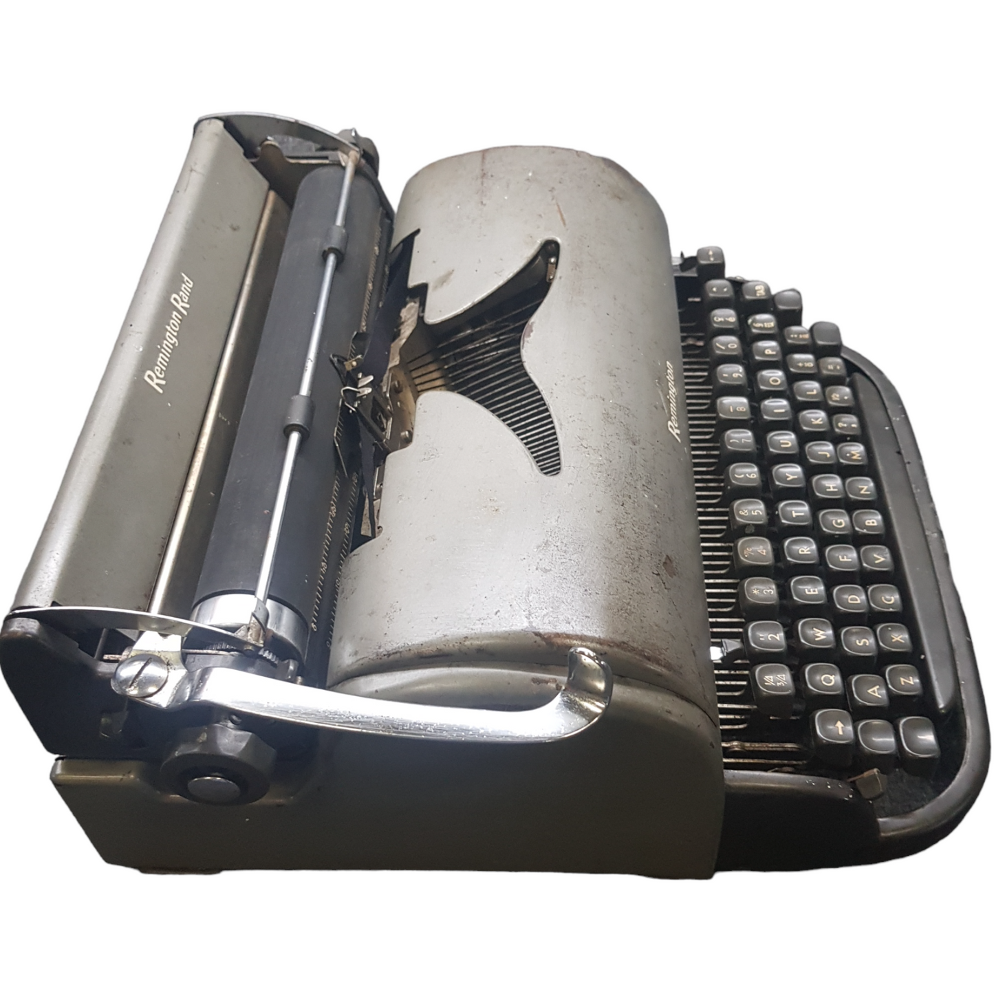 Image of Remington Personal Typewriter. A mid Size Portable Typewriter. Made in the USA. Available from Universal Typewriter Company.