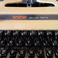 Image of Brother Deluxe 750TR Typewriter. Available from universaltypewritercompany.in