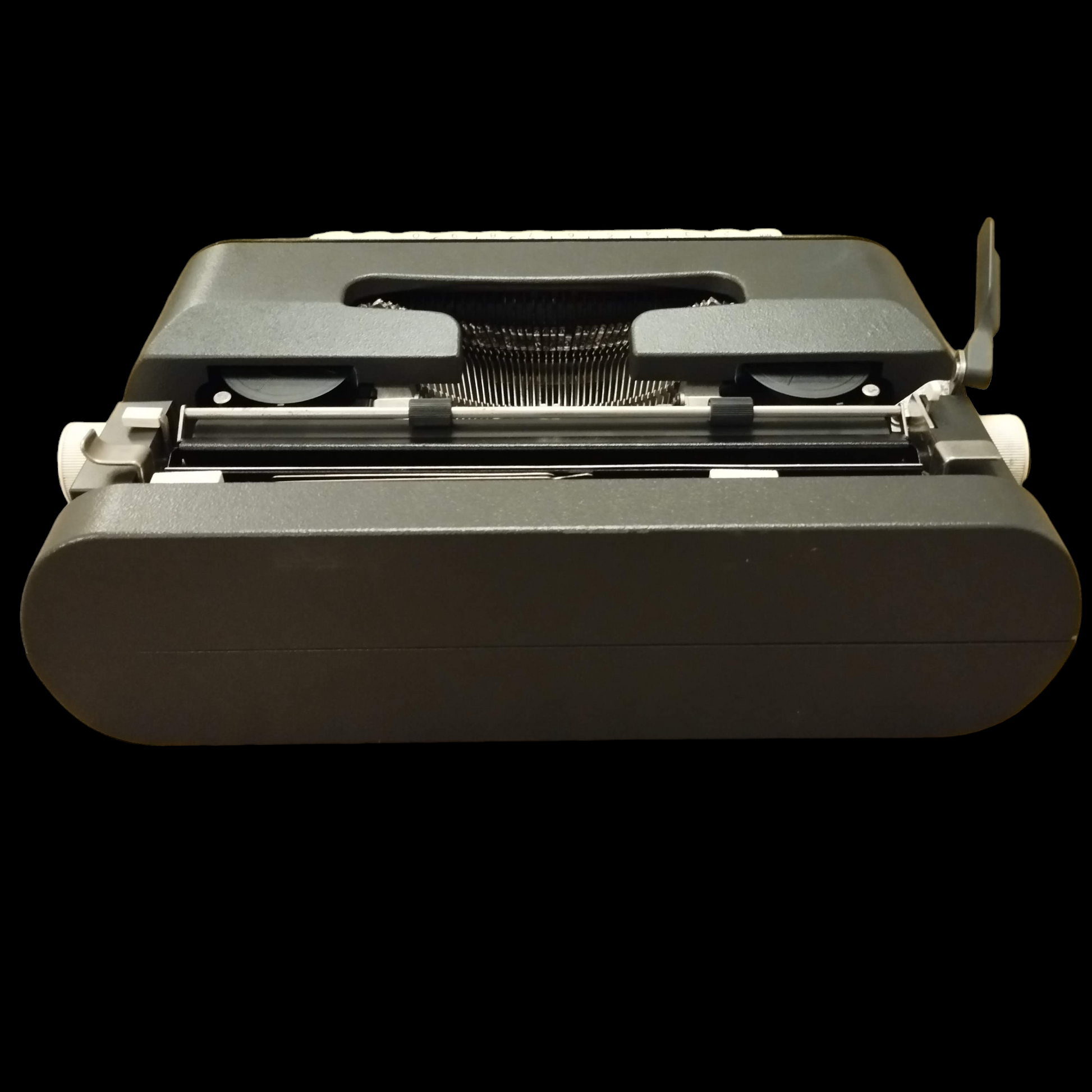 Image of Olivetti Lettera 37 Typewriter. Portable Typewriter. Made in Europe. Available with cover. Available from universaltypewritercompany.in