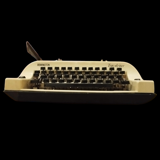 Image of Remington Travelriter Typewriter. Available from universaltypewritercompany.in