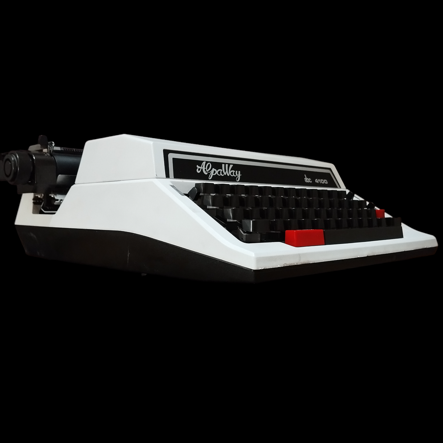 Image of AlpaWay abc 4100 Typewriter. Extremely Rare Typewriter. Available from Universal Typewriter Company.