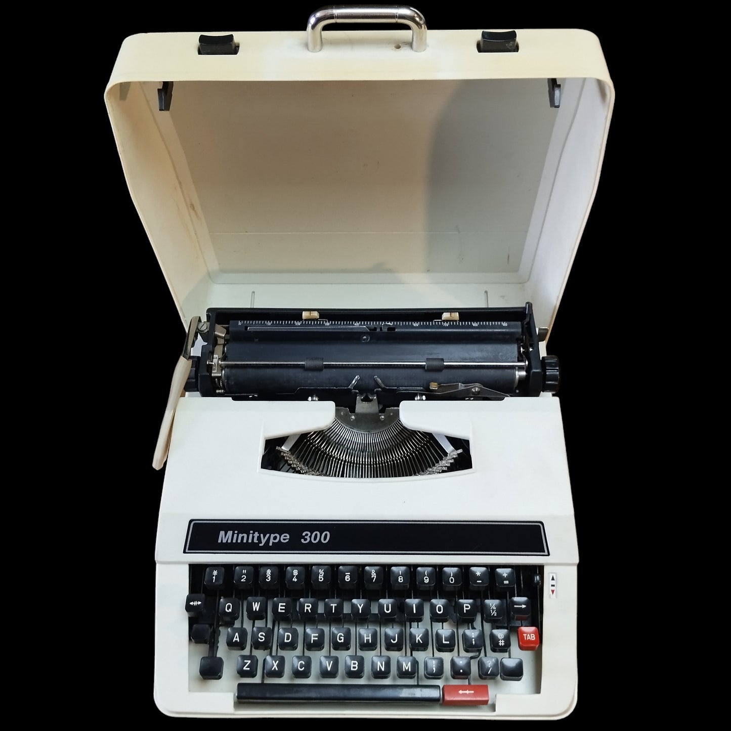 Image of Minitype 300 Typewriter. Available from universaltypewritercompany.in