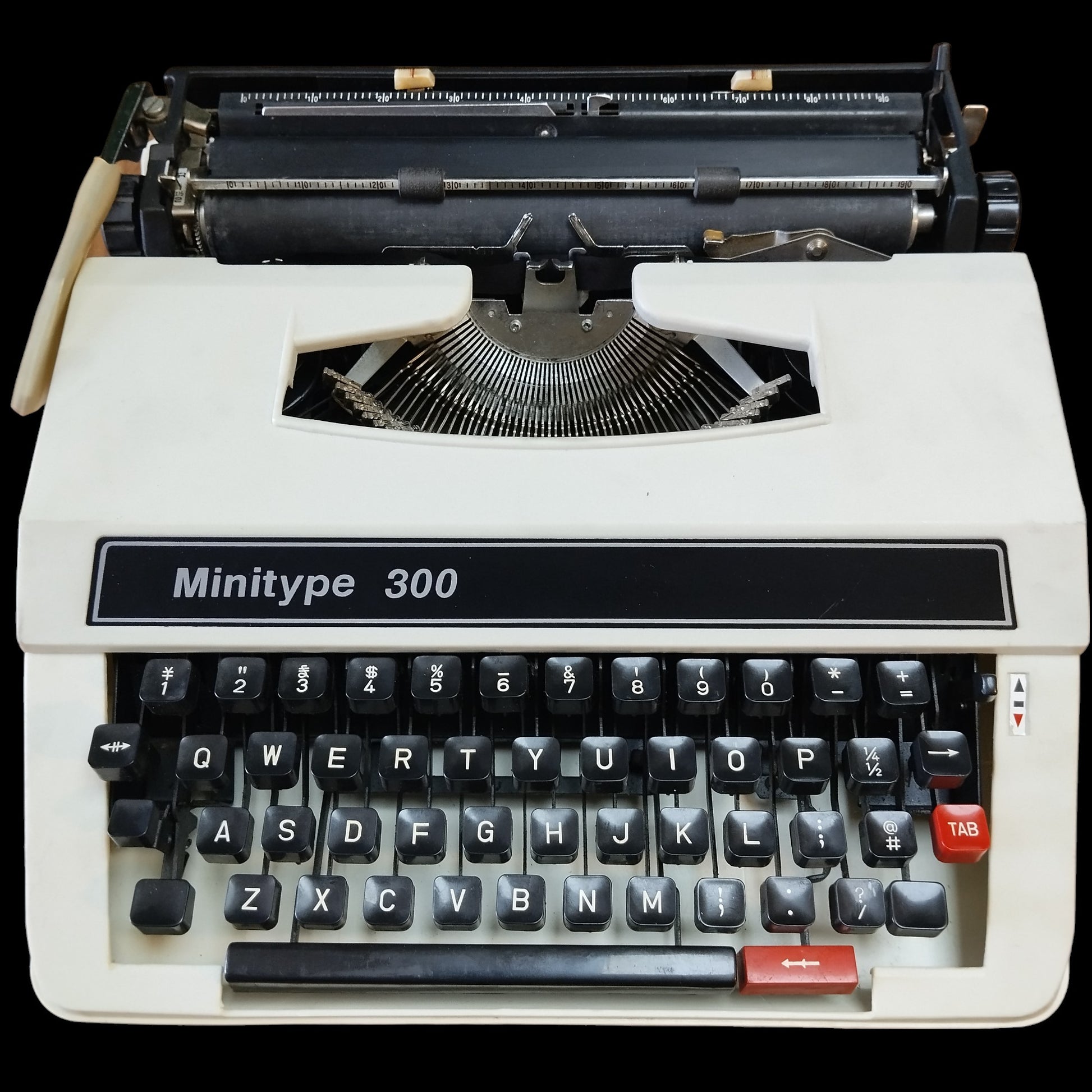 Image of Minitype 300 Typewriter. Available from universaltypewritercompany.in