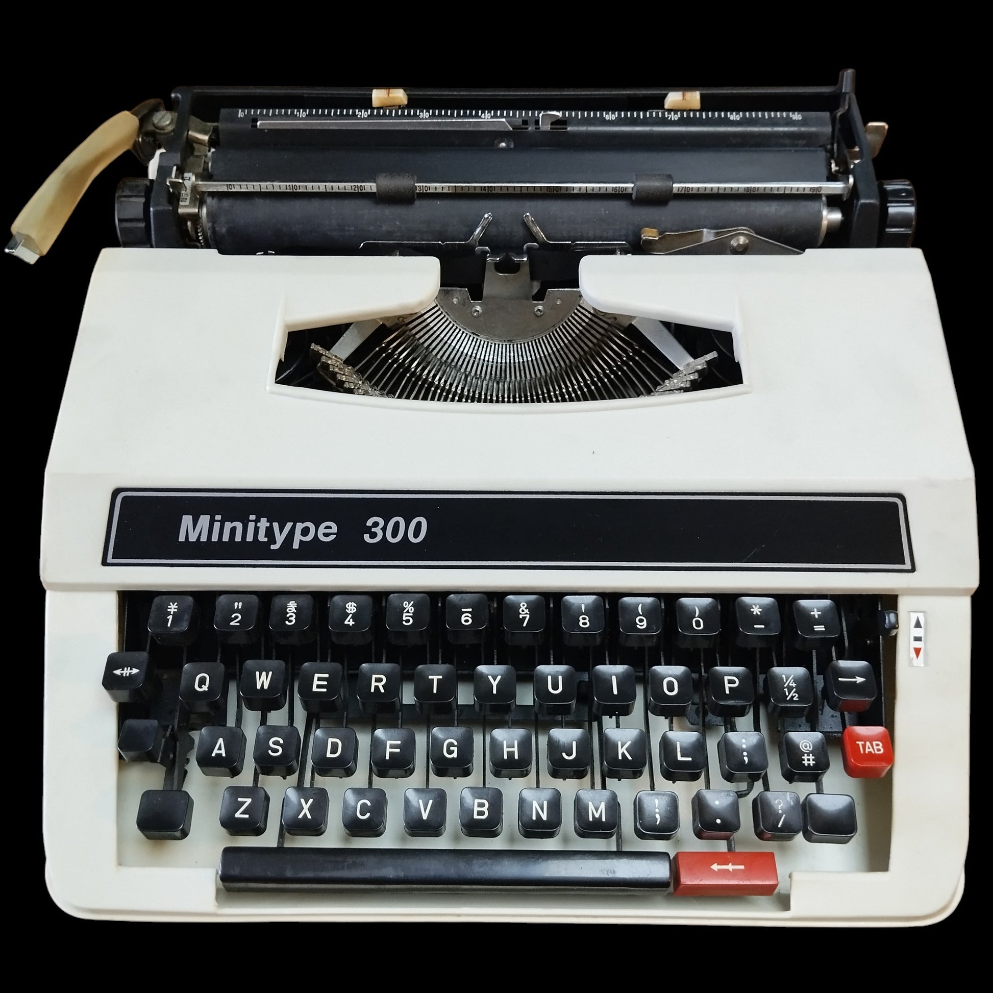 Image of Minitype 300 Typewriter. Available from universaltypewritercompany.in\