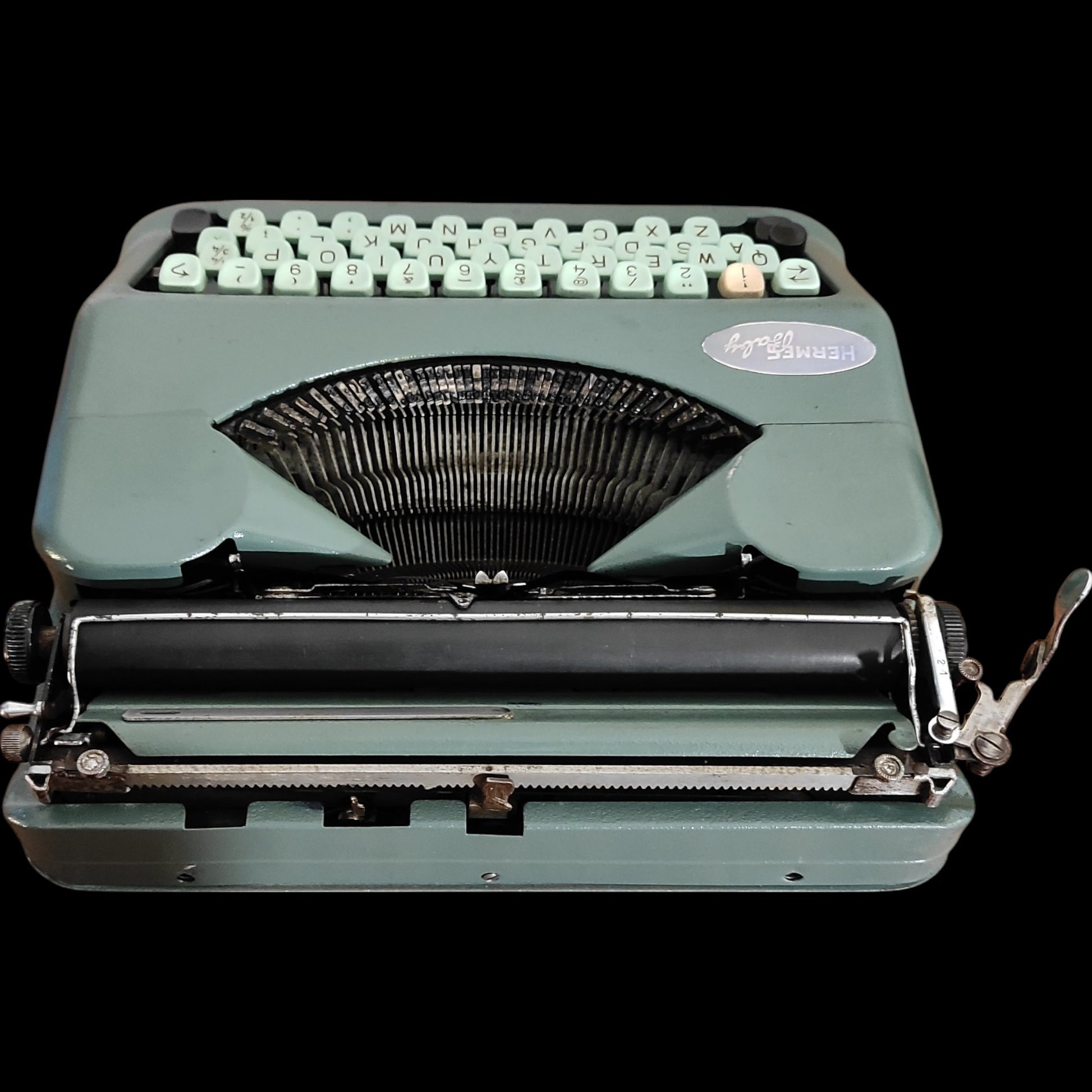 Image of Hermes Baby Typewriter. Available from universaltypewritercompany.in