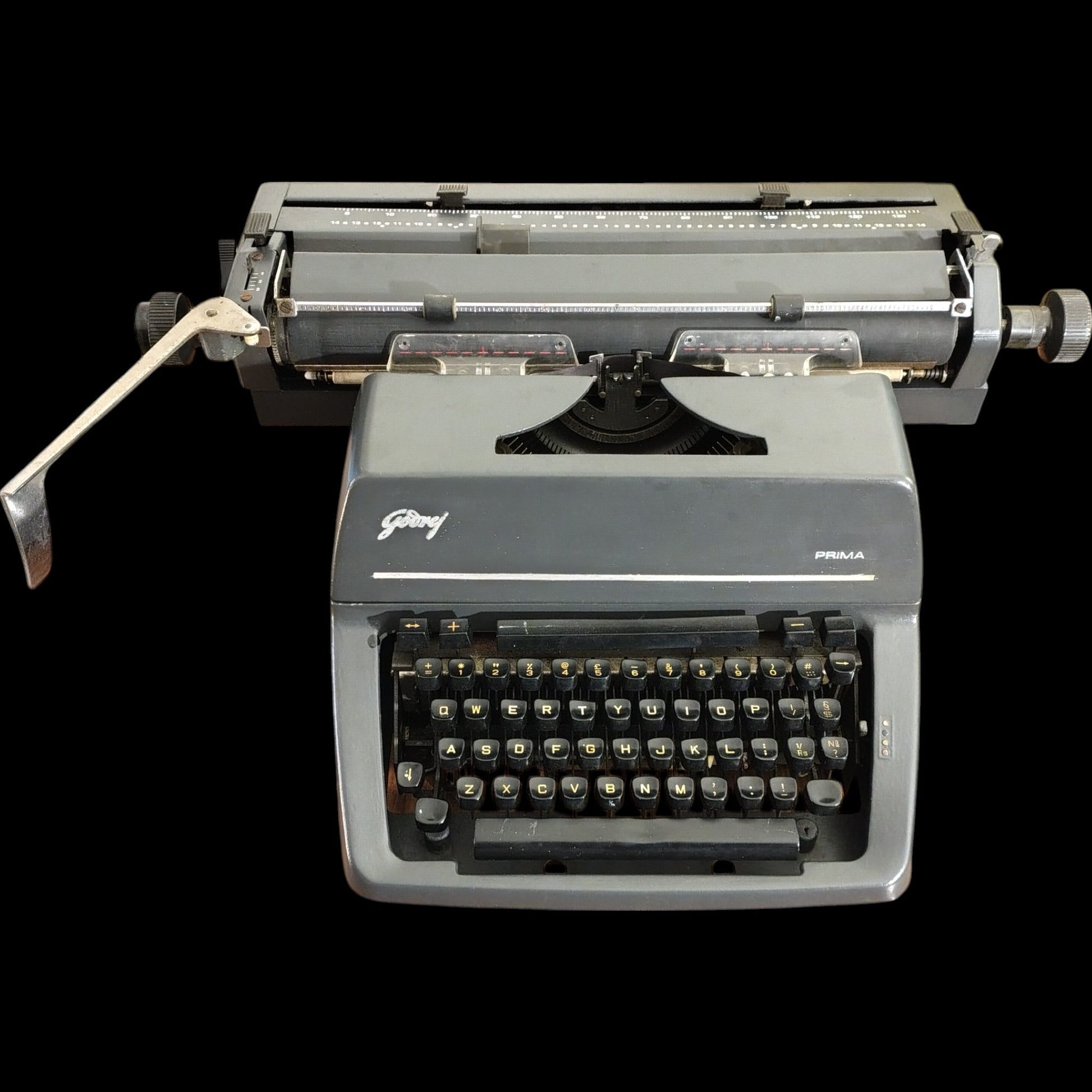 Image of Godrej Prima English Keyboard Typewriter. Available from universaltypewritercompany.in