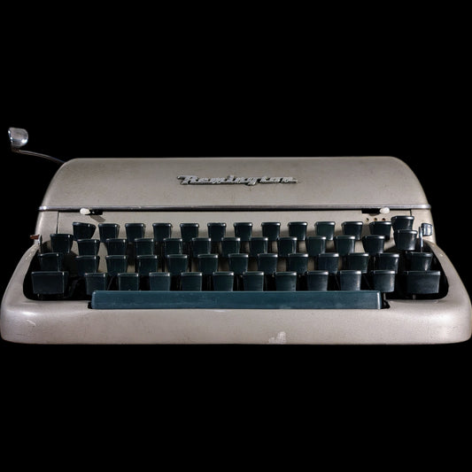 Image of Remington Personal Portable Typewriter. Available from universaltypewritercompany.in