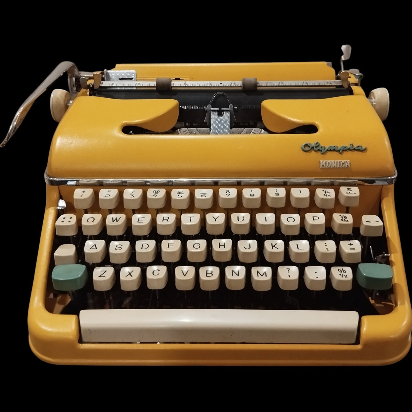 Image of Olympia Monica Typewriter. Available from universaltypewritercompany.in