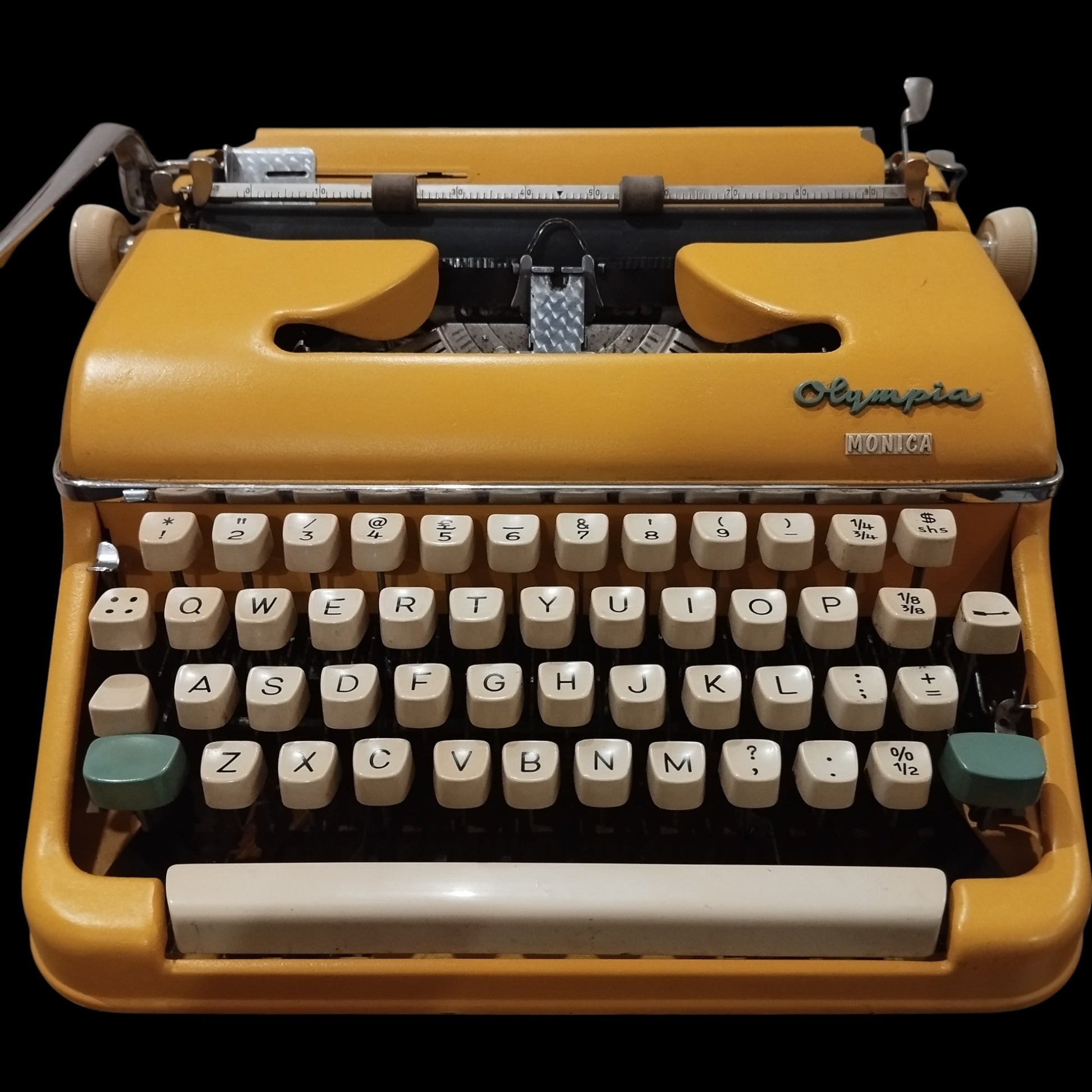 Image of Olympia Monica Typewriter. Available from universaltypewritercompany.in