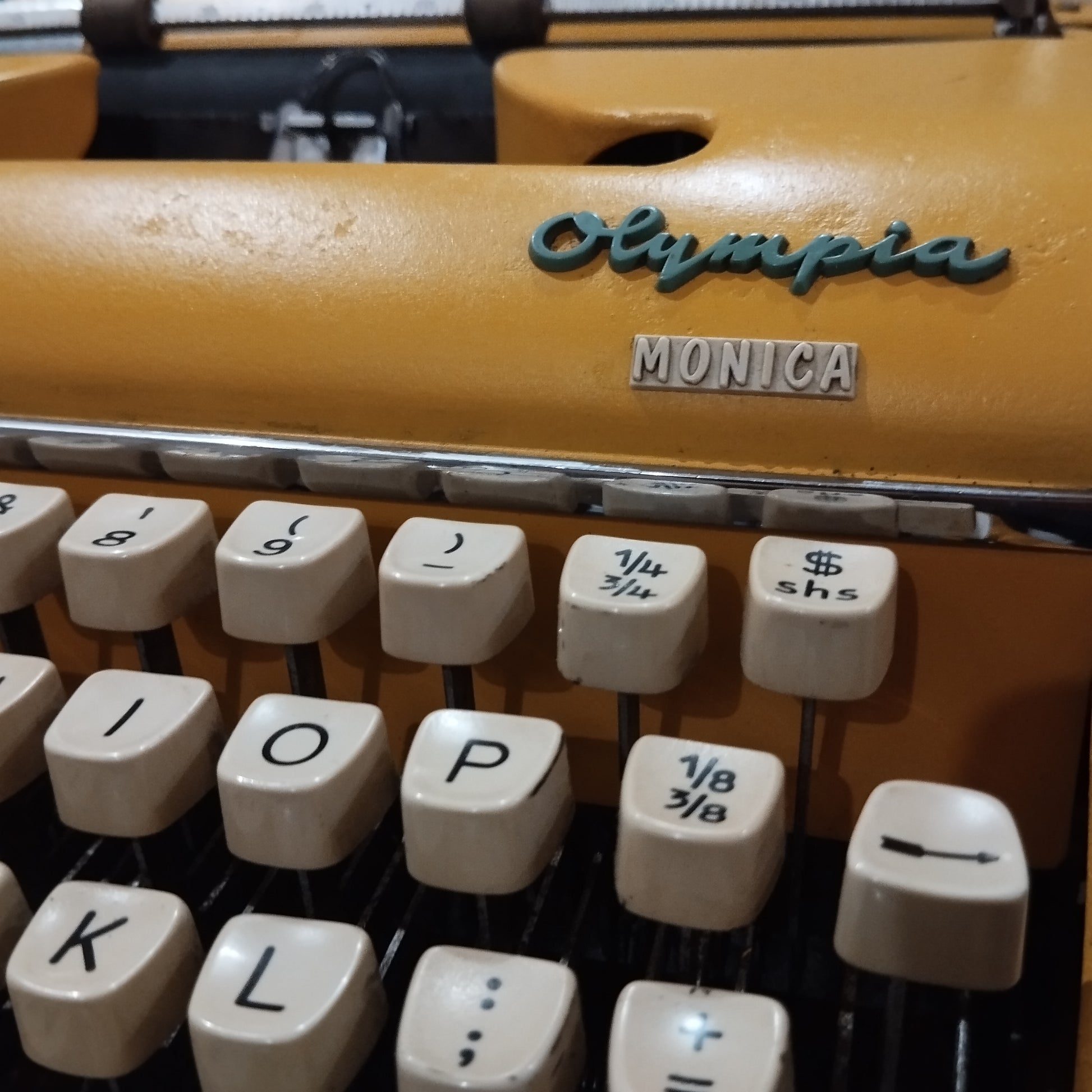 Image of Olympia Monica Typewriter. Available from universaltypewritercompany.in