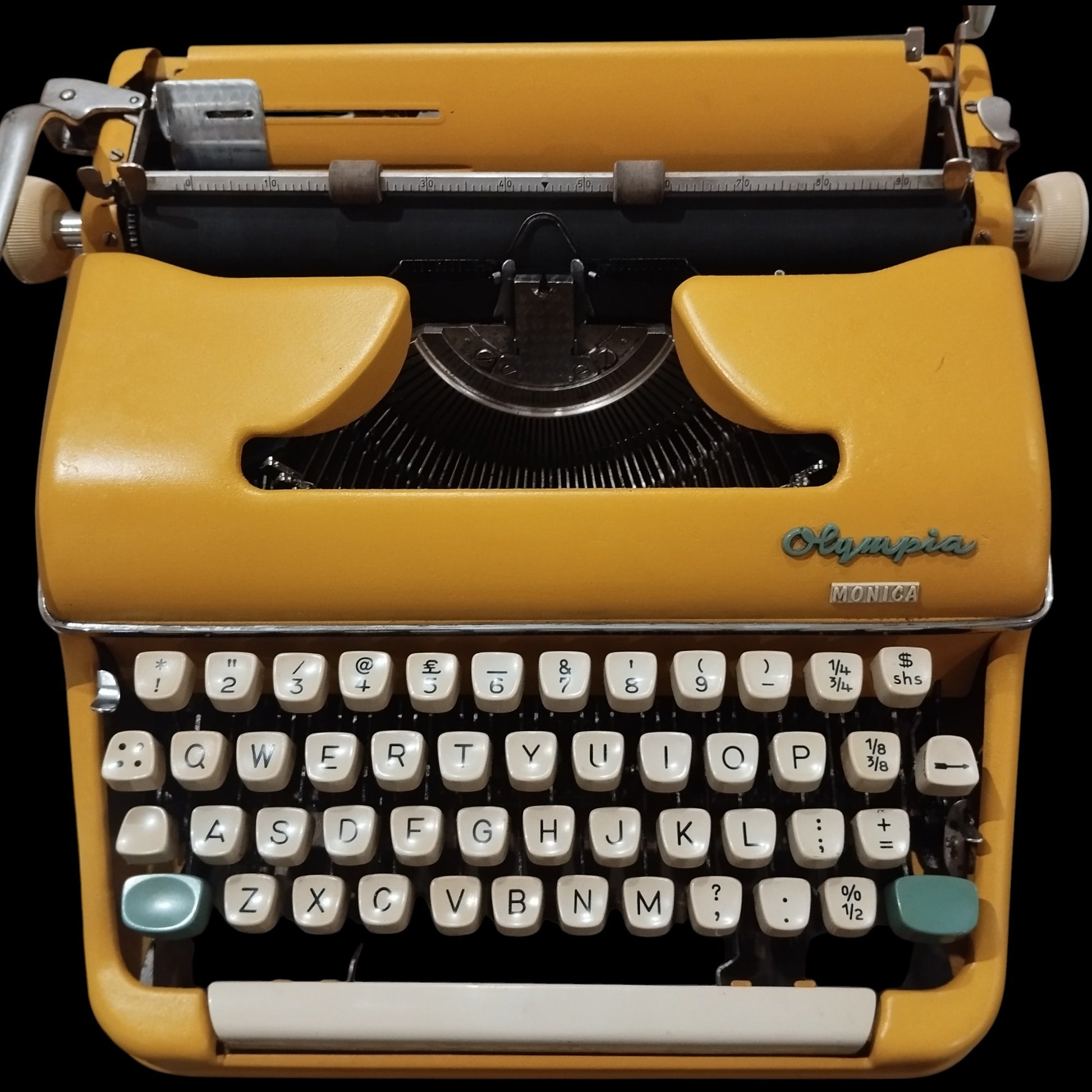 Image of Olympia Monica Typewriter. Available from universaltypewritercompany.in