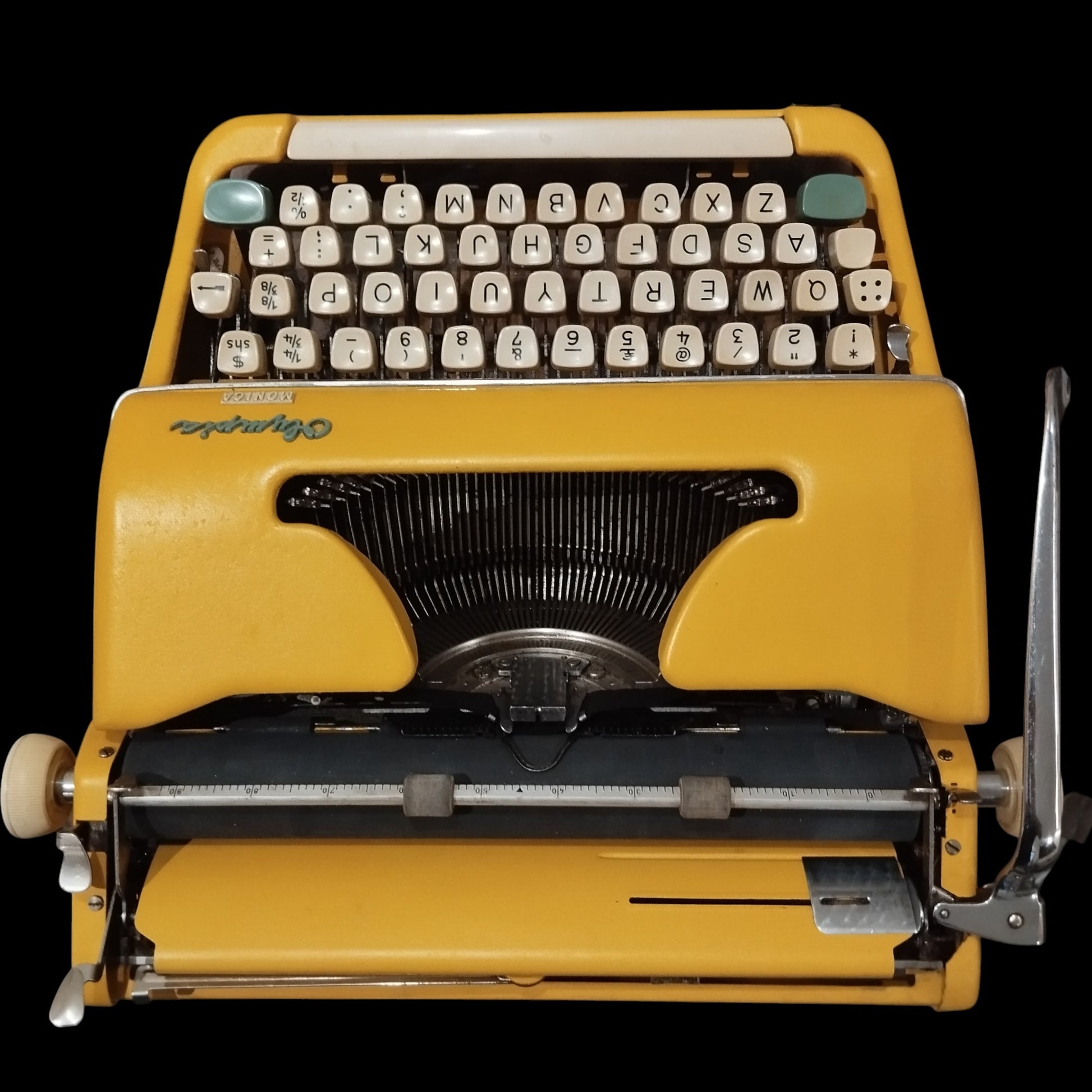 Image of Olympia Monica Typewriter. Available from universaltypewritercompany.in