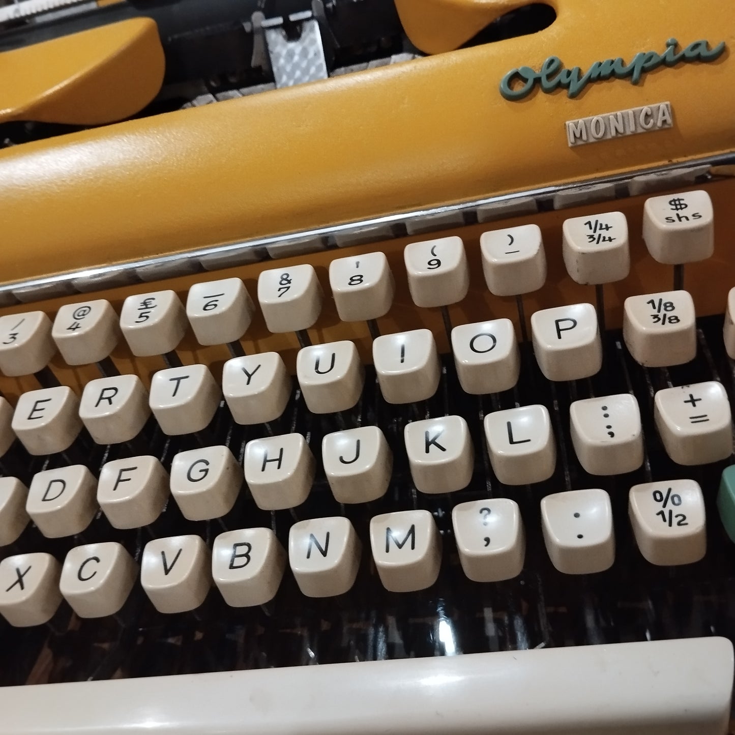 Image of Olympia Monica Typewriter. Available from universaltypewritercompany.in